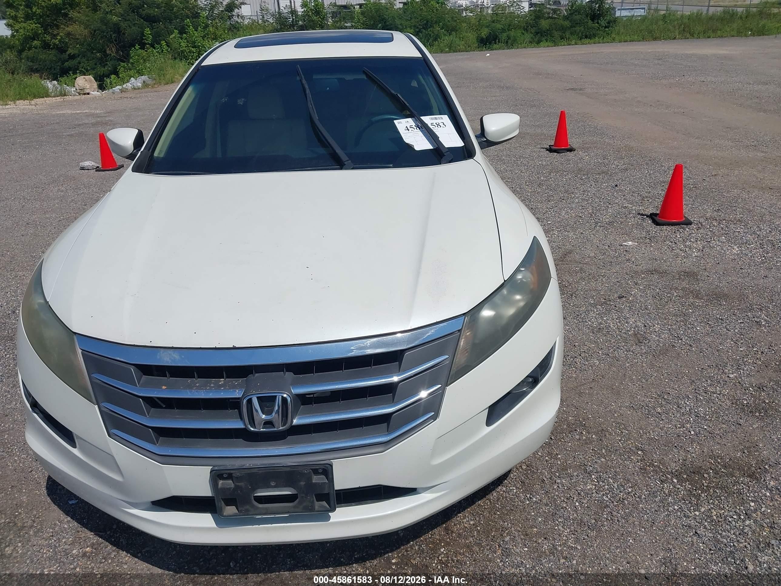 2010 Honda Accord Crosstour Ex-l White vin: 5J6TF1H57AL015185