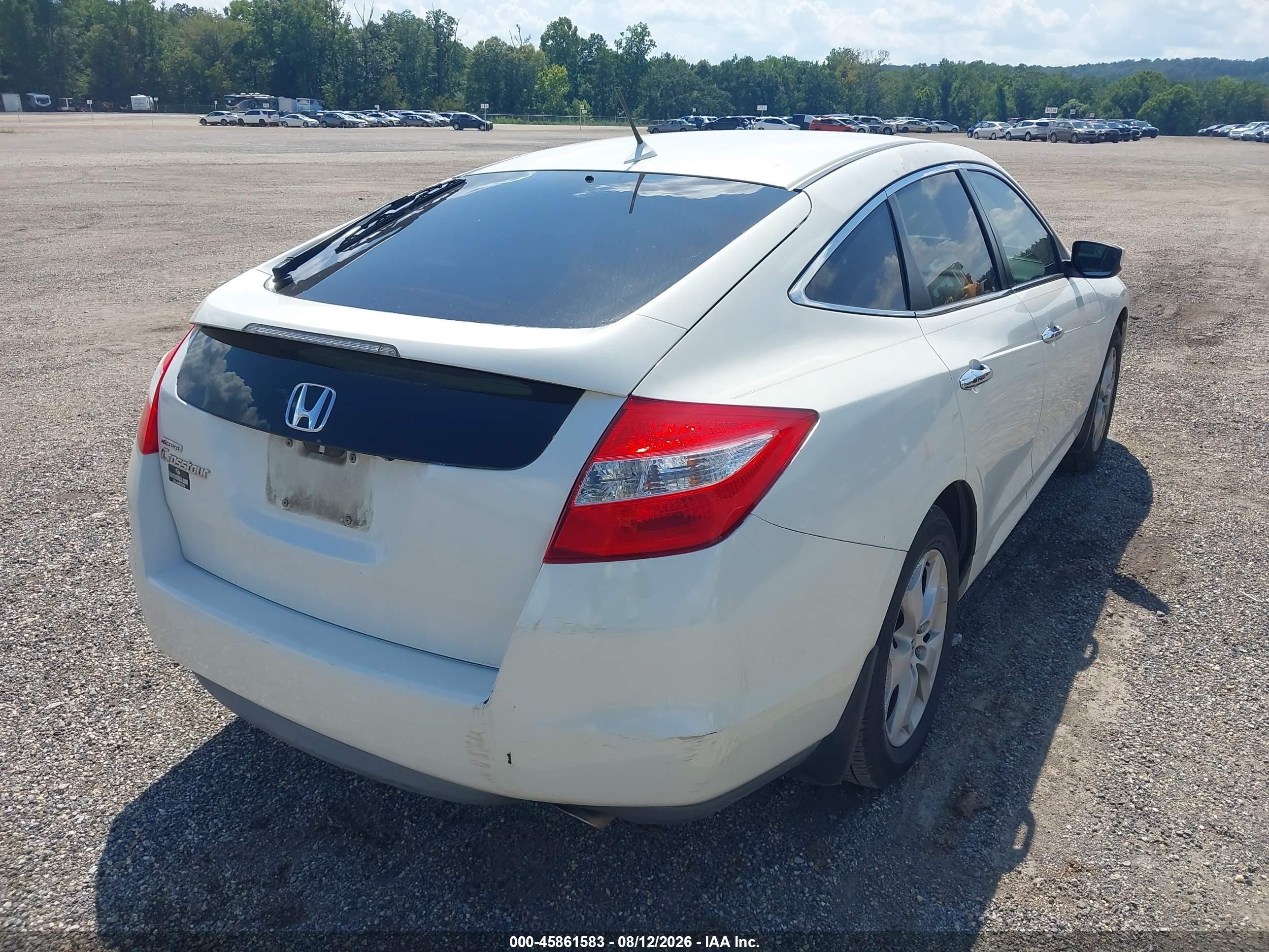 2010 Honda Accord Crosstour Ex-l White vin: 5J6TF1H57AL015185