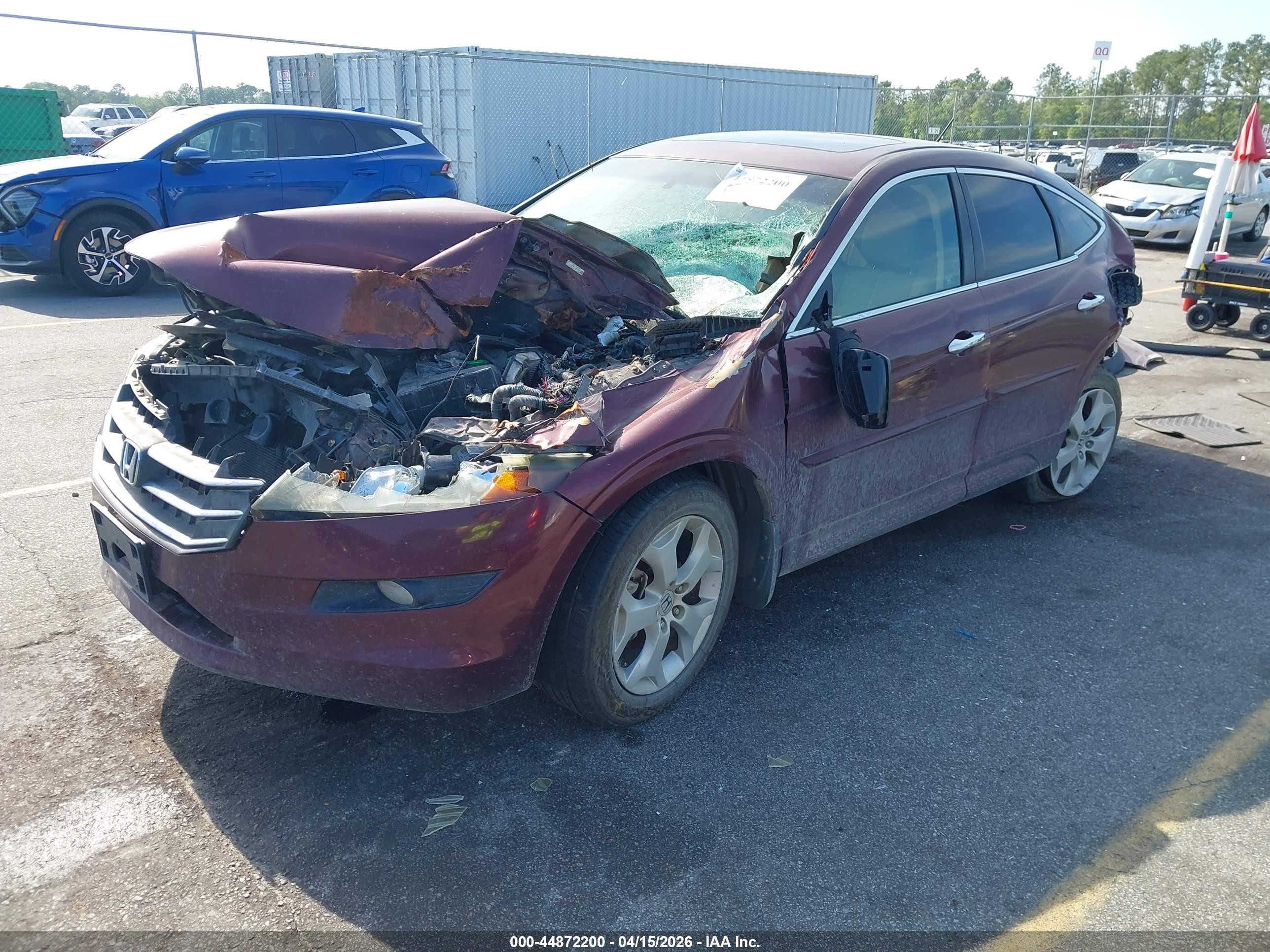 2012 Honda Crosstour Ex-l Burgundy vin: 5J6TF1H57CL005534