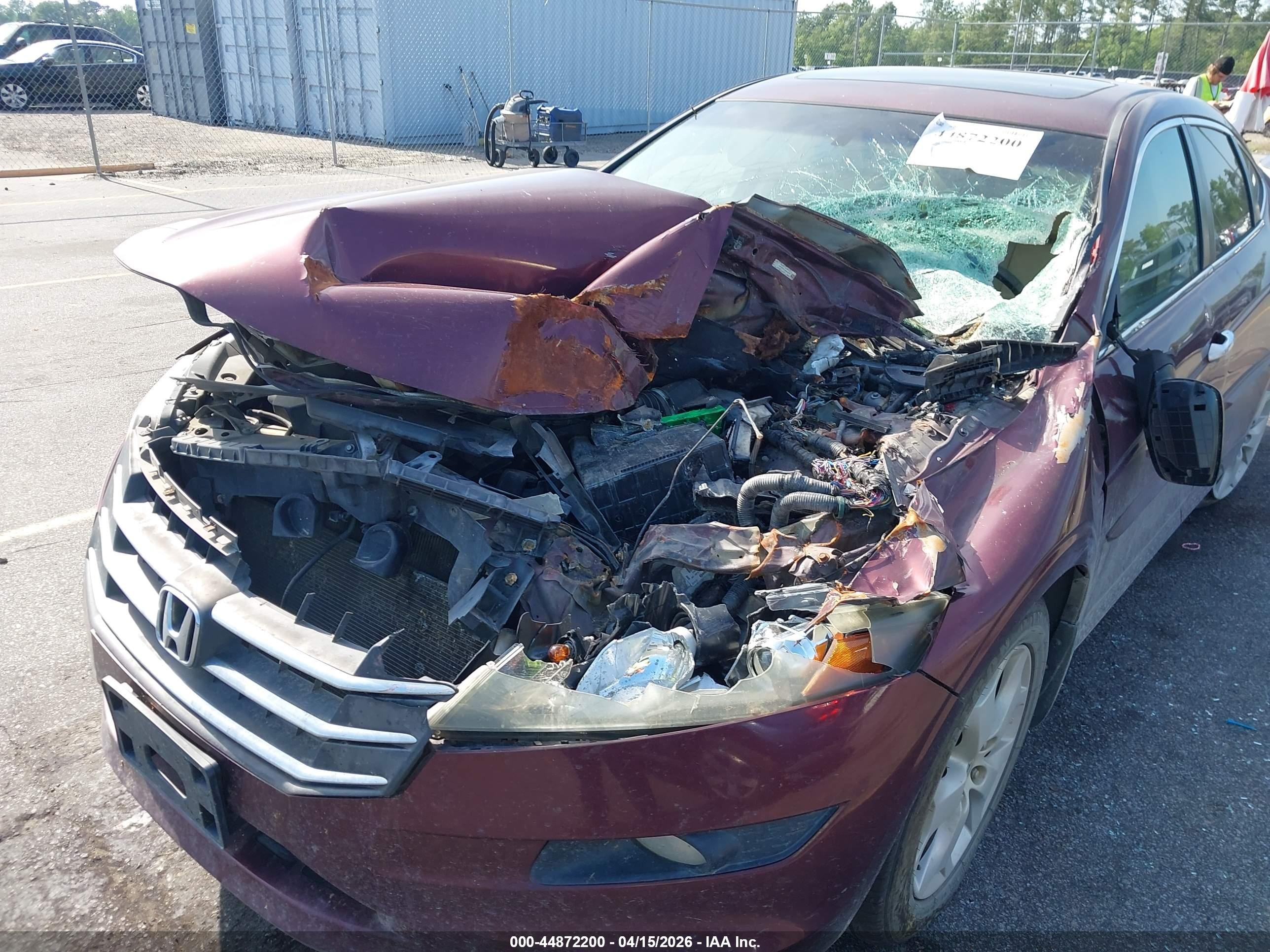 2012 Honda Crosstour Ex-l Burgundy vin: 5J6TF1H57CL005534