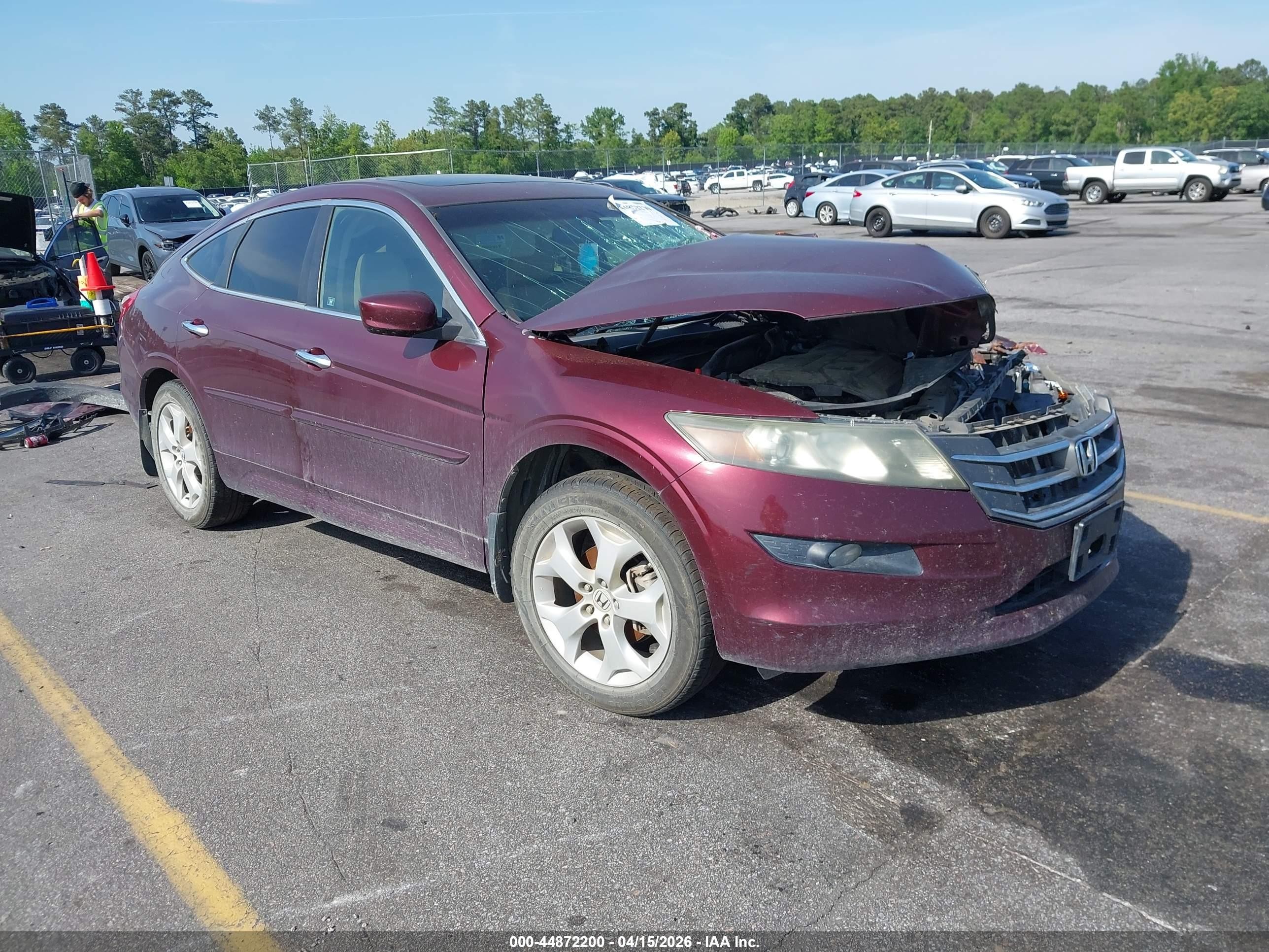 2012 Honda Crosstour Ex-l Burgundy vin: 5J6TF1H57CL005534