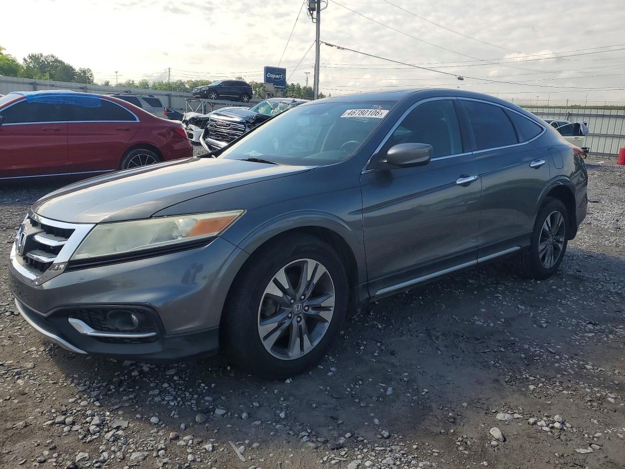 2014 Honda Crosstour Exl Gray vin: 5J6TF1H57EL000742