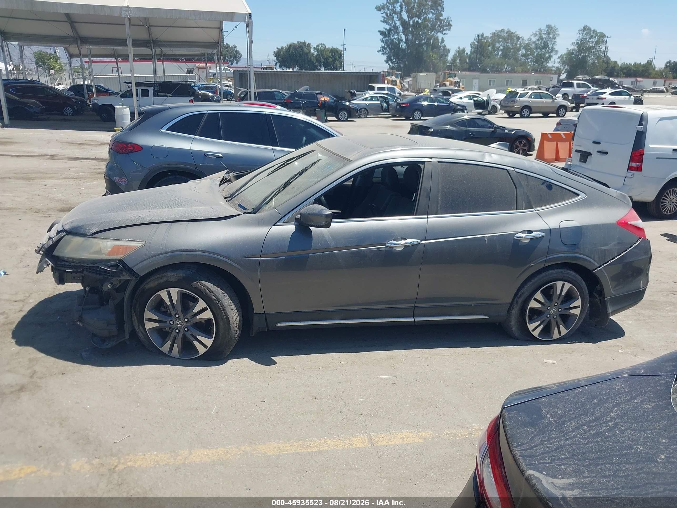2014 Honda Crosstour Ex-l V6 Gray vin: 5J6TF1H57EL002684