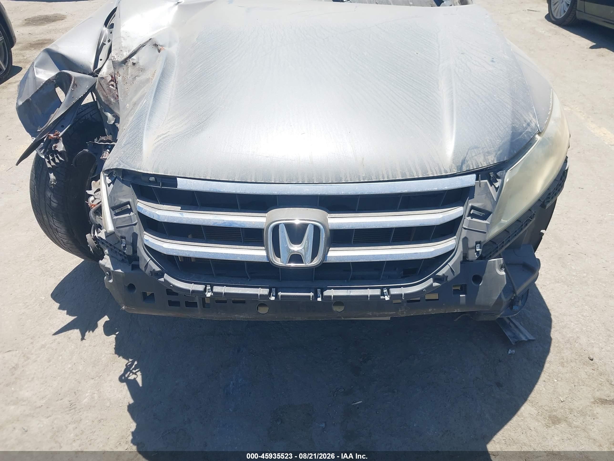 2014 Honda Crosstour Ex-l V6 Gray vin: 5J6TF1H57EL002684