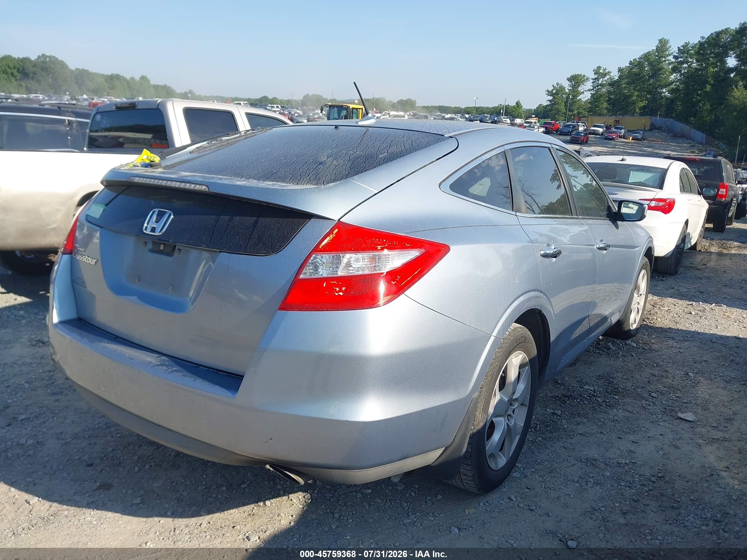 2010 Honda Accord Crosstour Ex-l Blue vin: 5J6TF1H58AL006348