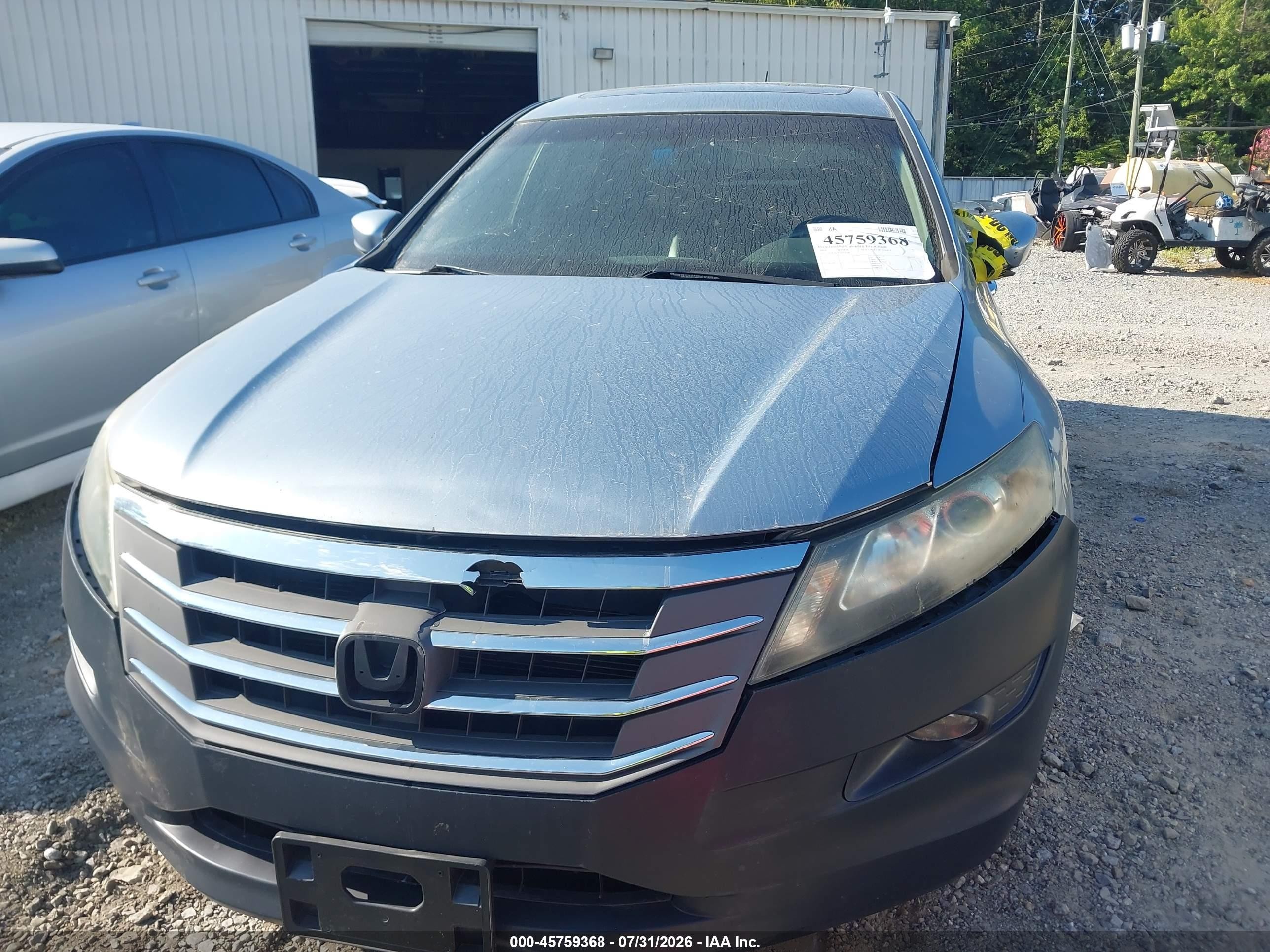 2010 Honda Accord Crosstour Ex-l Blue vin: 5J6TF1H58AL006348