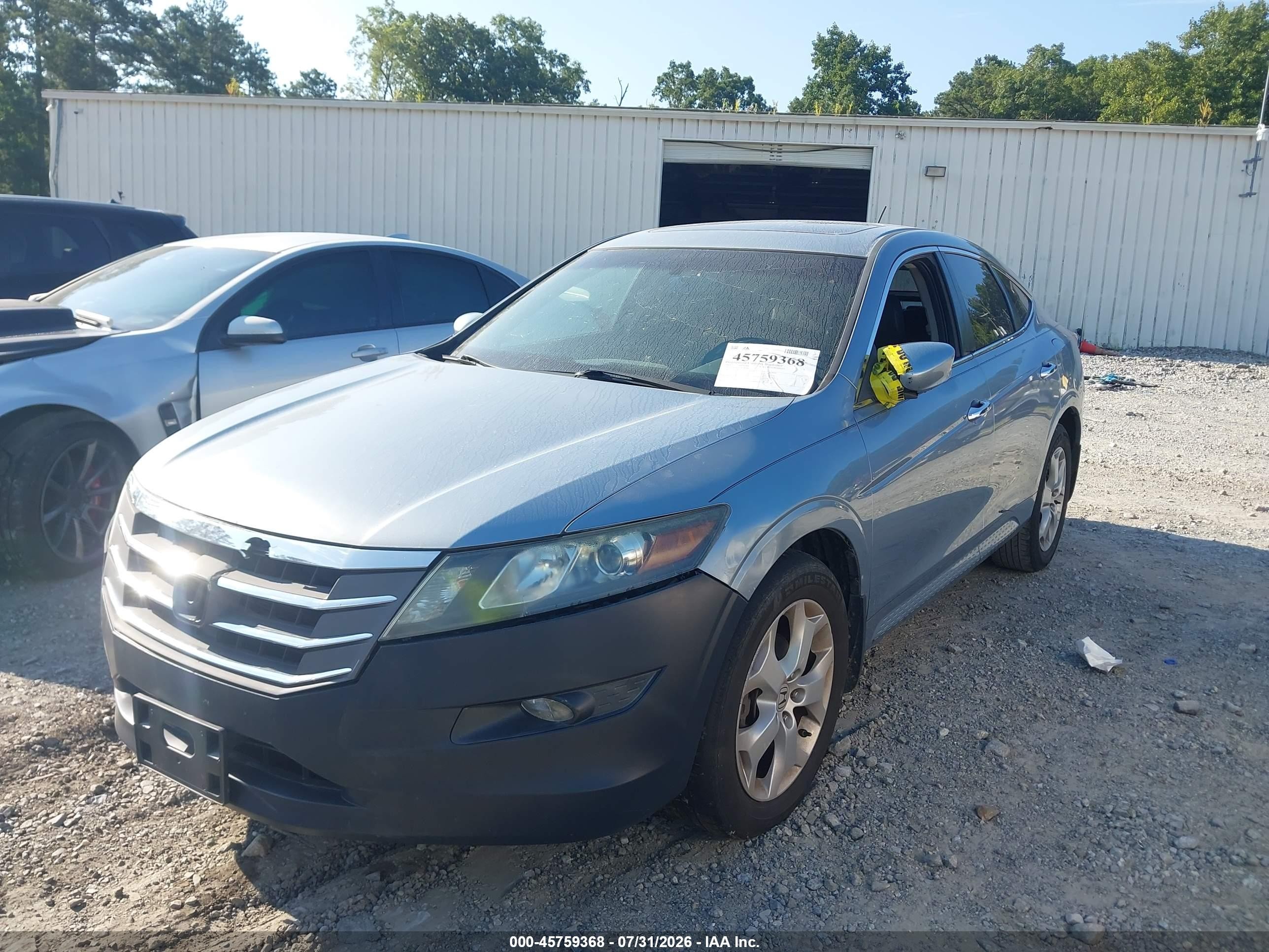 2010 Honda Accord Crosstour Ex-l Blue vin: 5J6TF1H58AL006348
