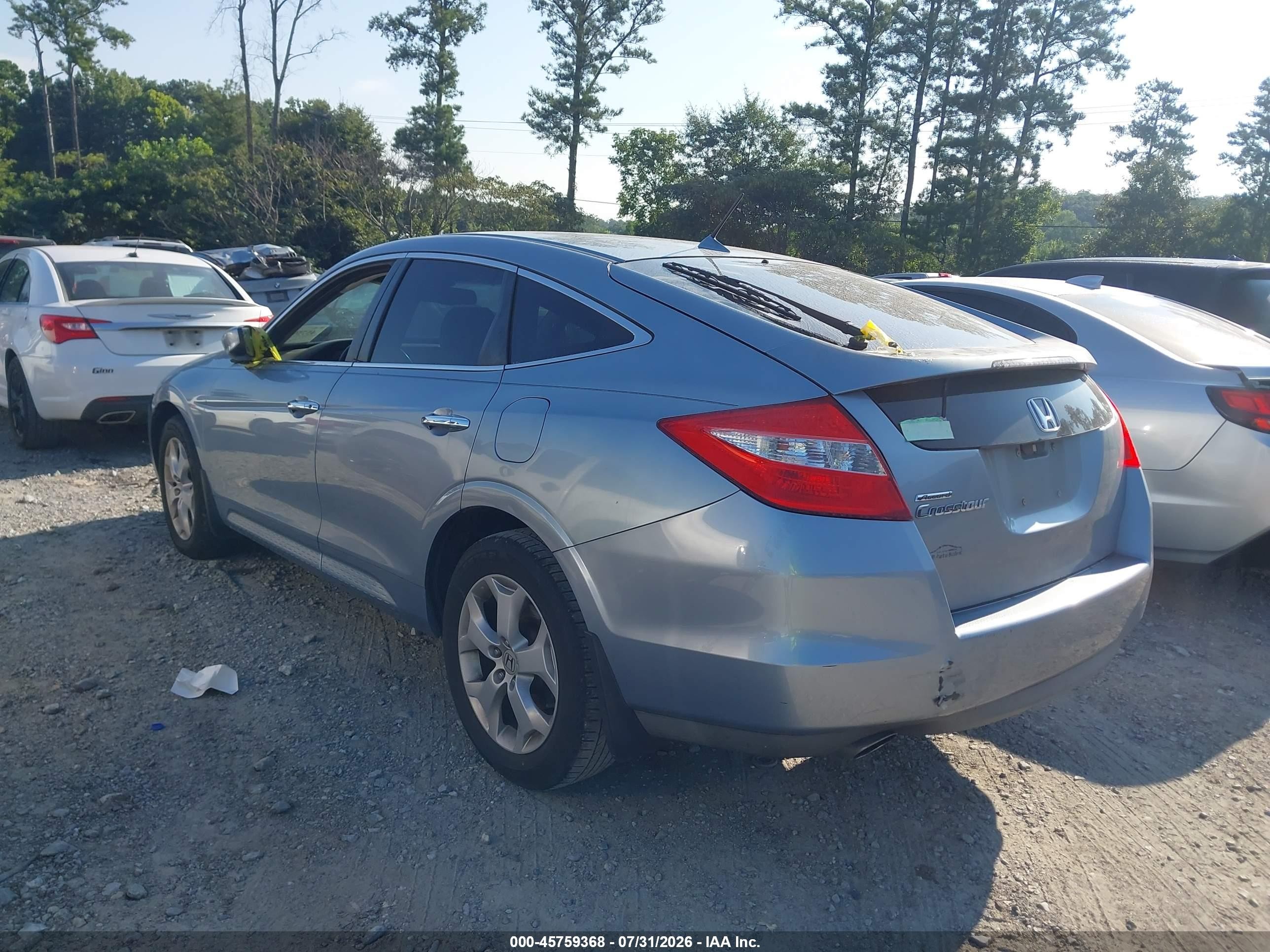 2010 Honda Accord Crosstour Ex-l Blue vin: 5J6TF1H58AL006348