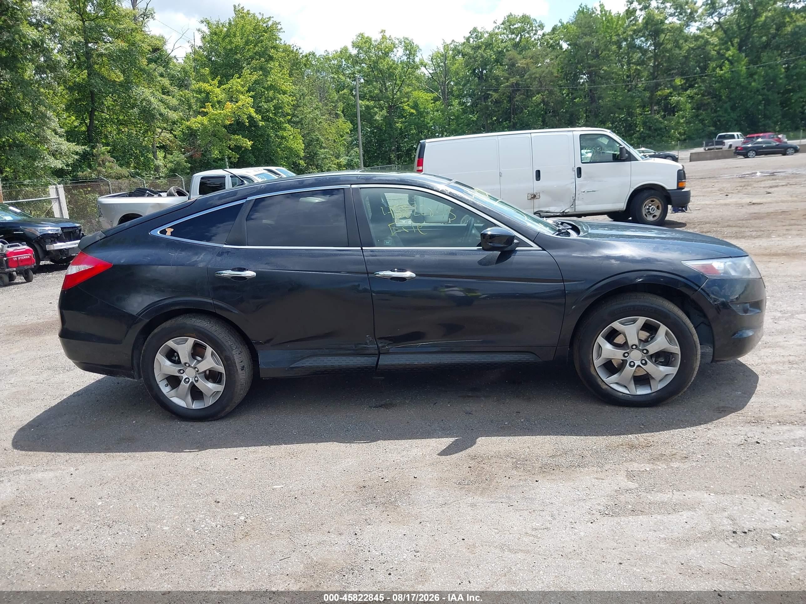 2010 Honda Accord Crosstour Ex-l Black vin: 5J6TF1H58AL006804