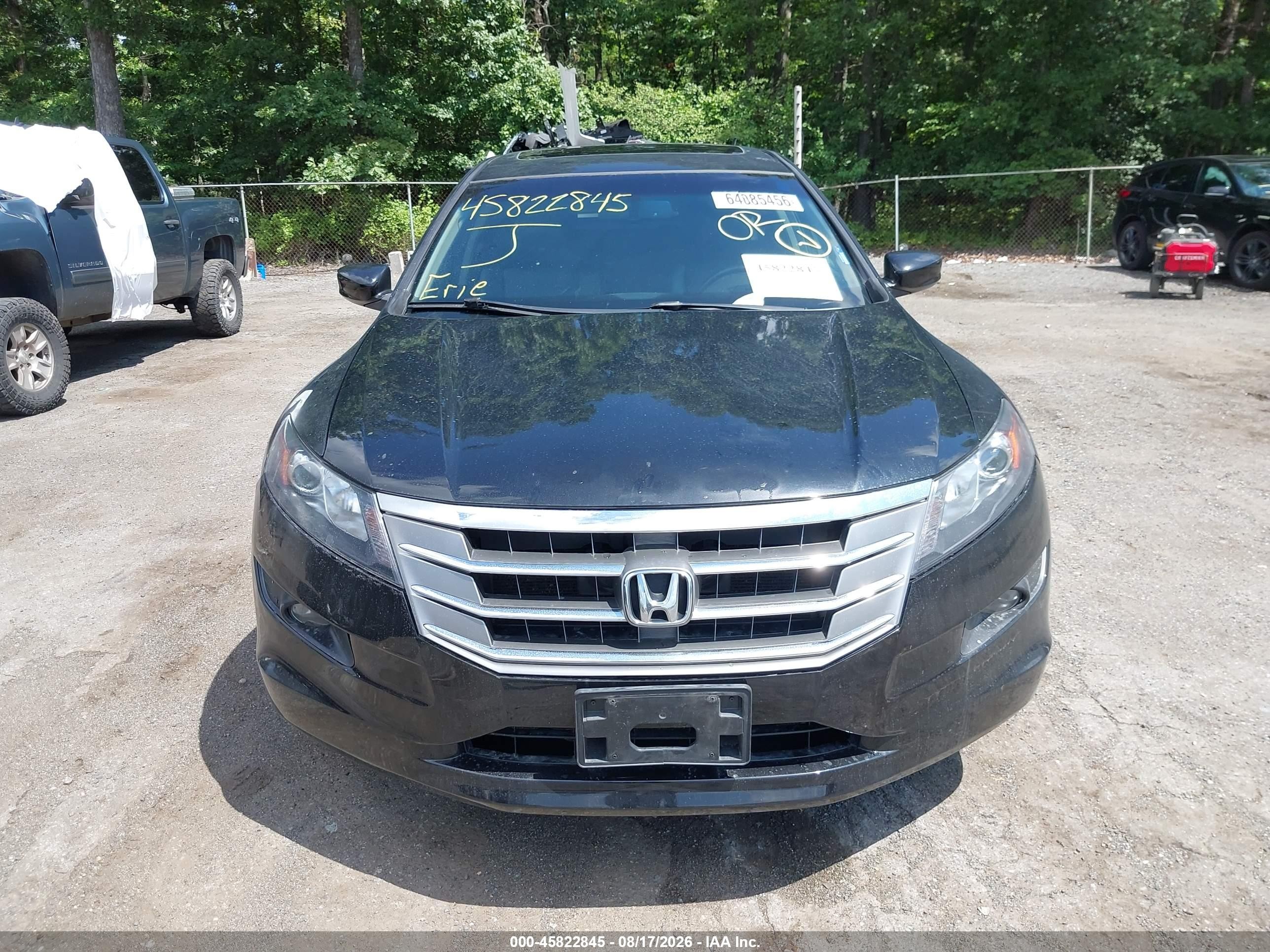 2010 Honda Accord Crosstour Ex-l Black vin: 5J6TF1H58AL006804