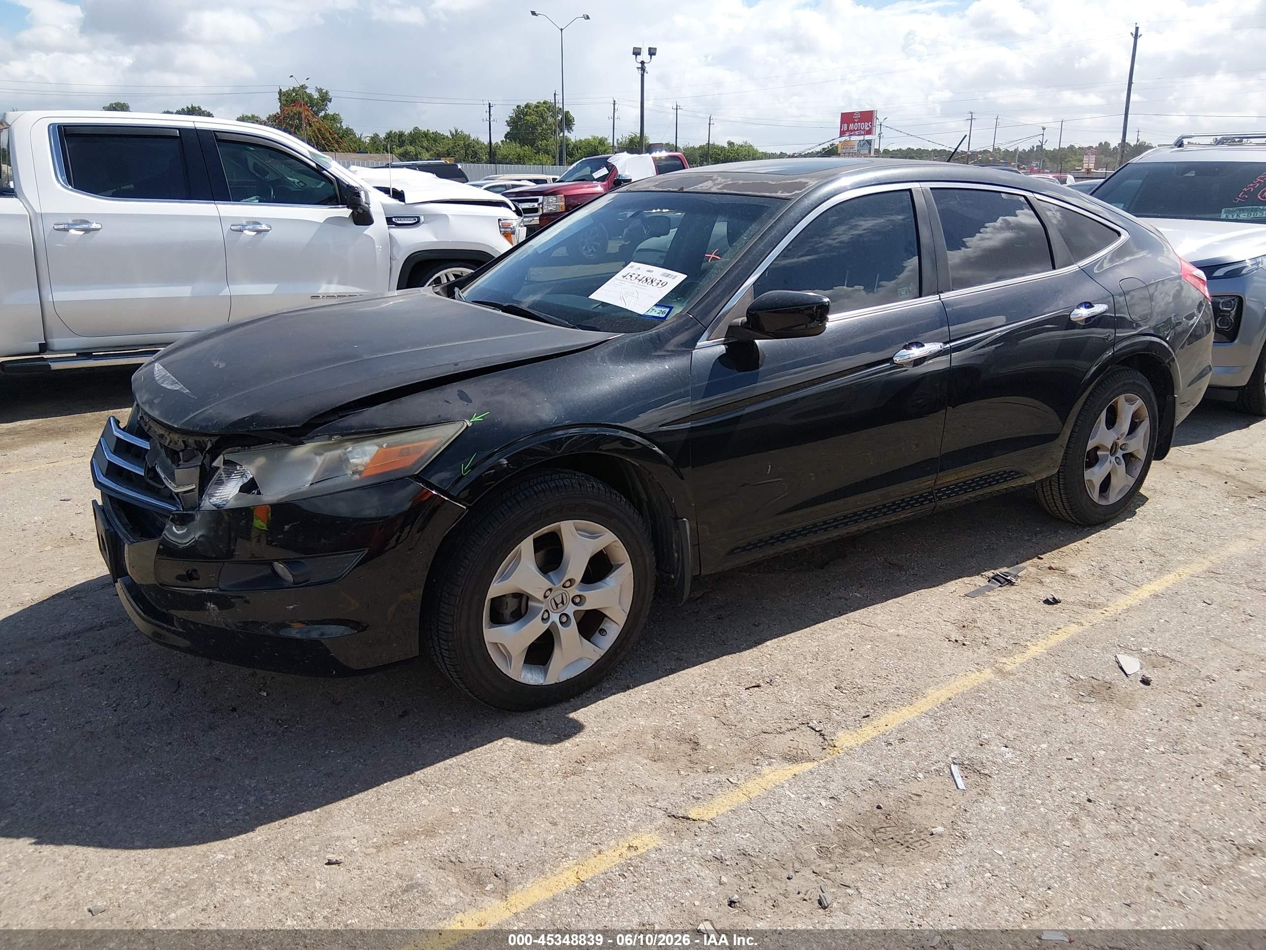 2010 Honda Accord Crosstour Ex-l Black vin: 5J6TF1H58AL014451