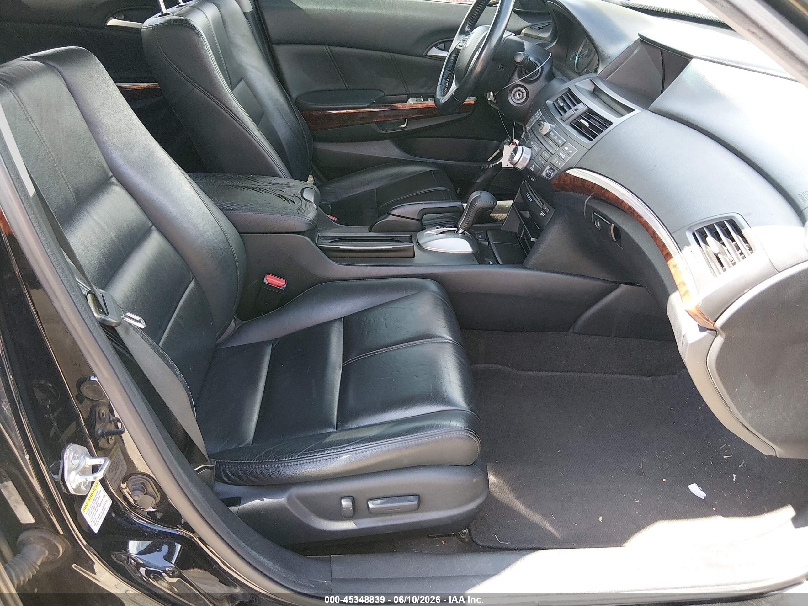 2010 Honda Accord Crosstour Ex-l Black vin: 5J6TF1H58AL014451