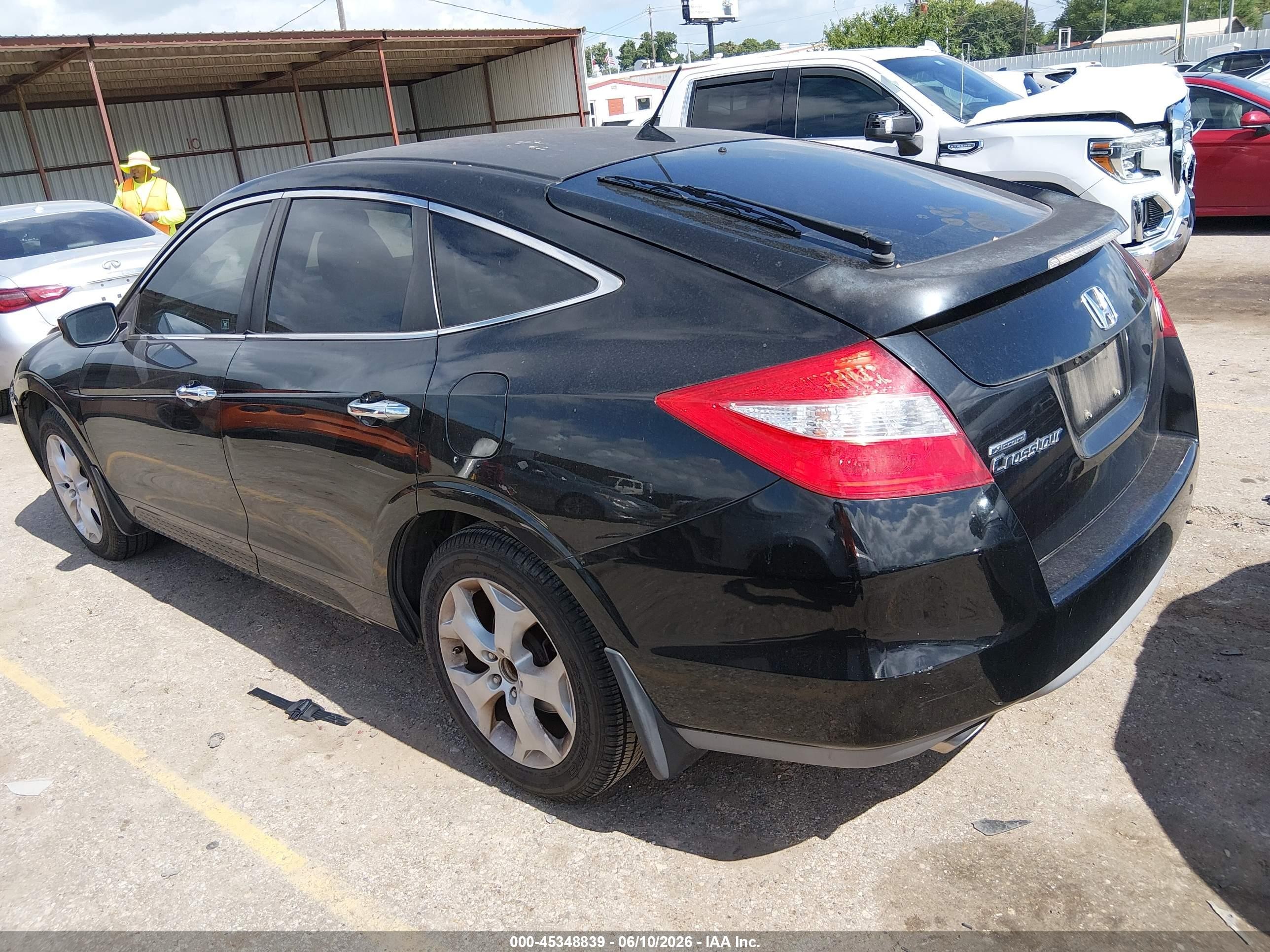 2010 Honda Accord Crosstour Ex-l Black vin: 5J6TF1H58AL014451