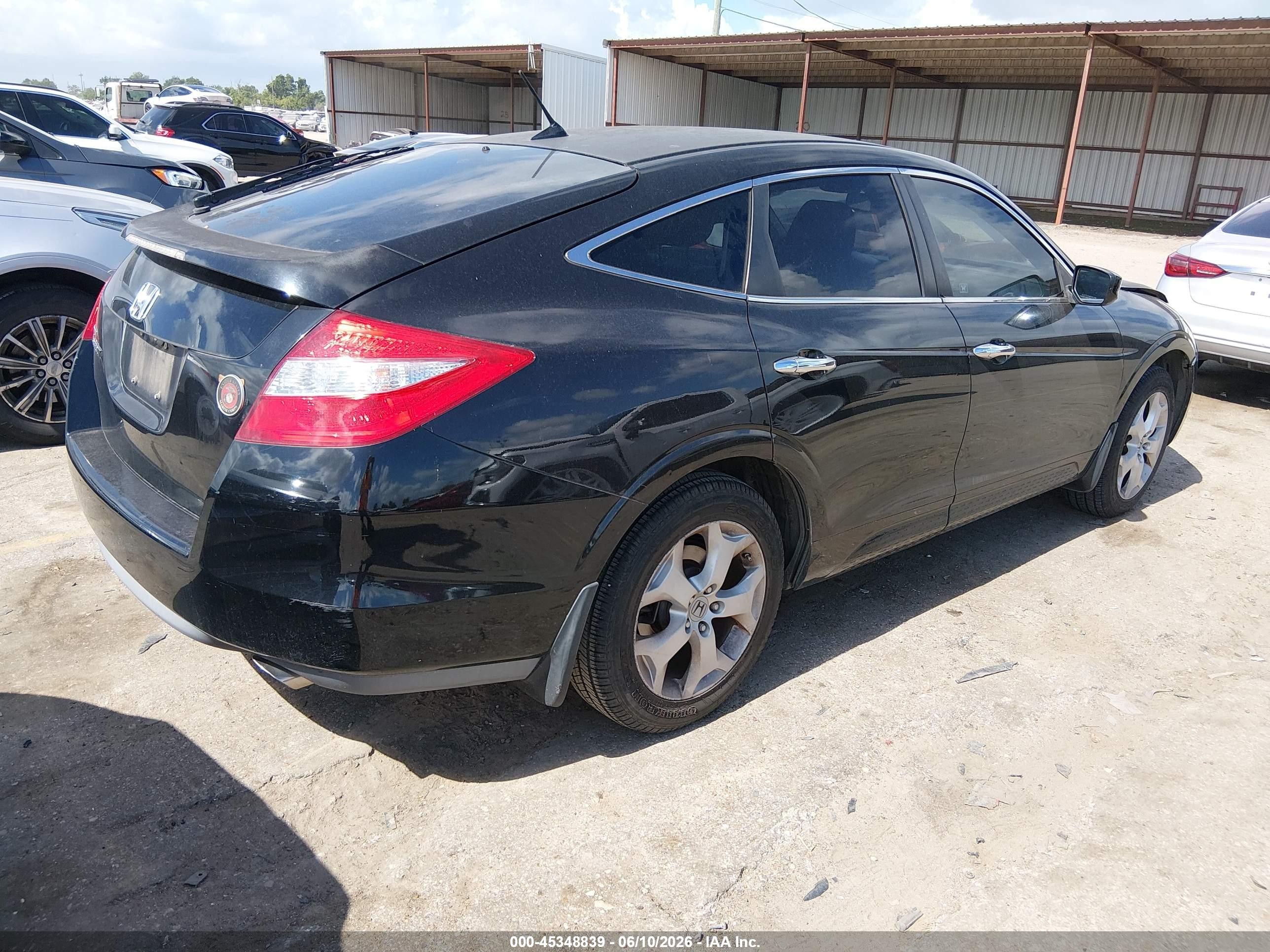 2010 Honda Accord Crosstour Ex-l Black vin: 5J6TF1H58AL014451
