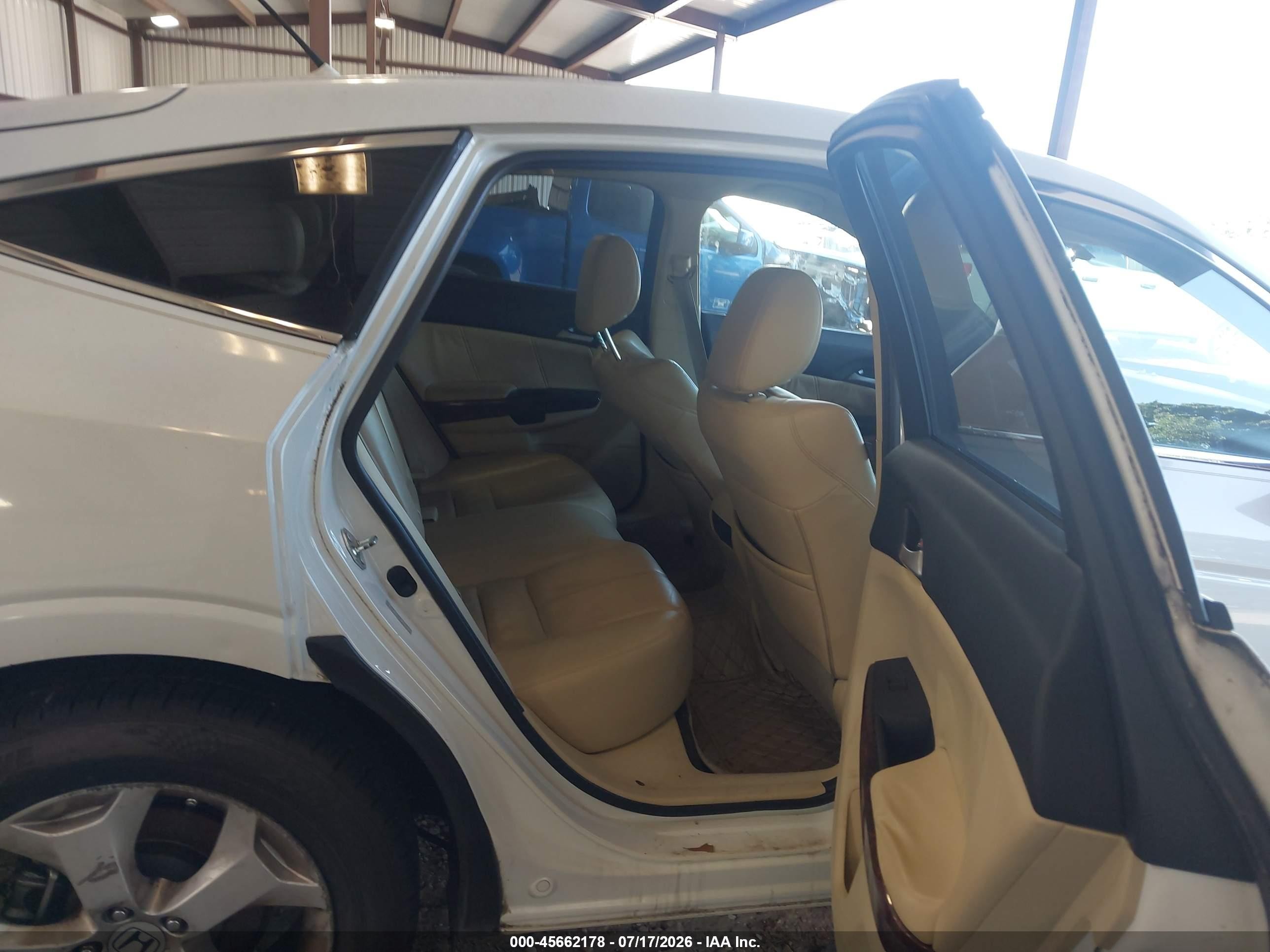 2011 Honda Accord Crosstour Ex-l Белый vin: 5J6TF1H58BL000714