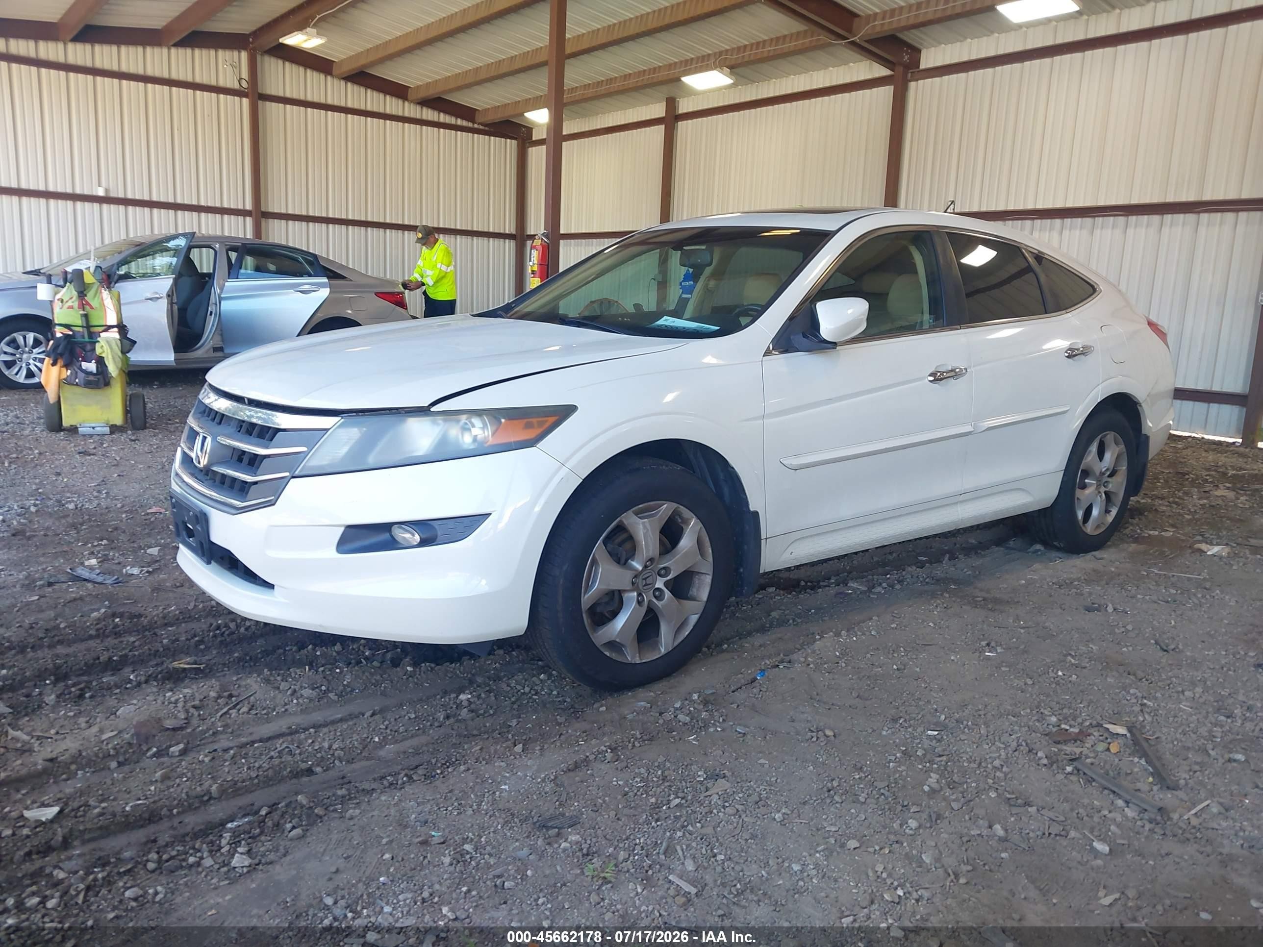 2011 Honda Accord Crosstour Ex-l Белый vin: 5J6TF1H58BL000714