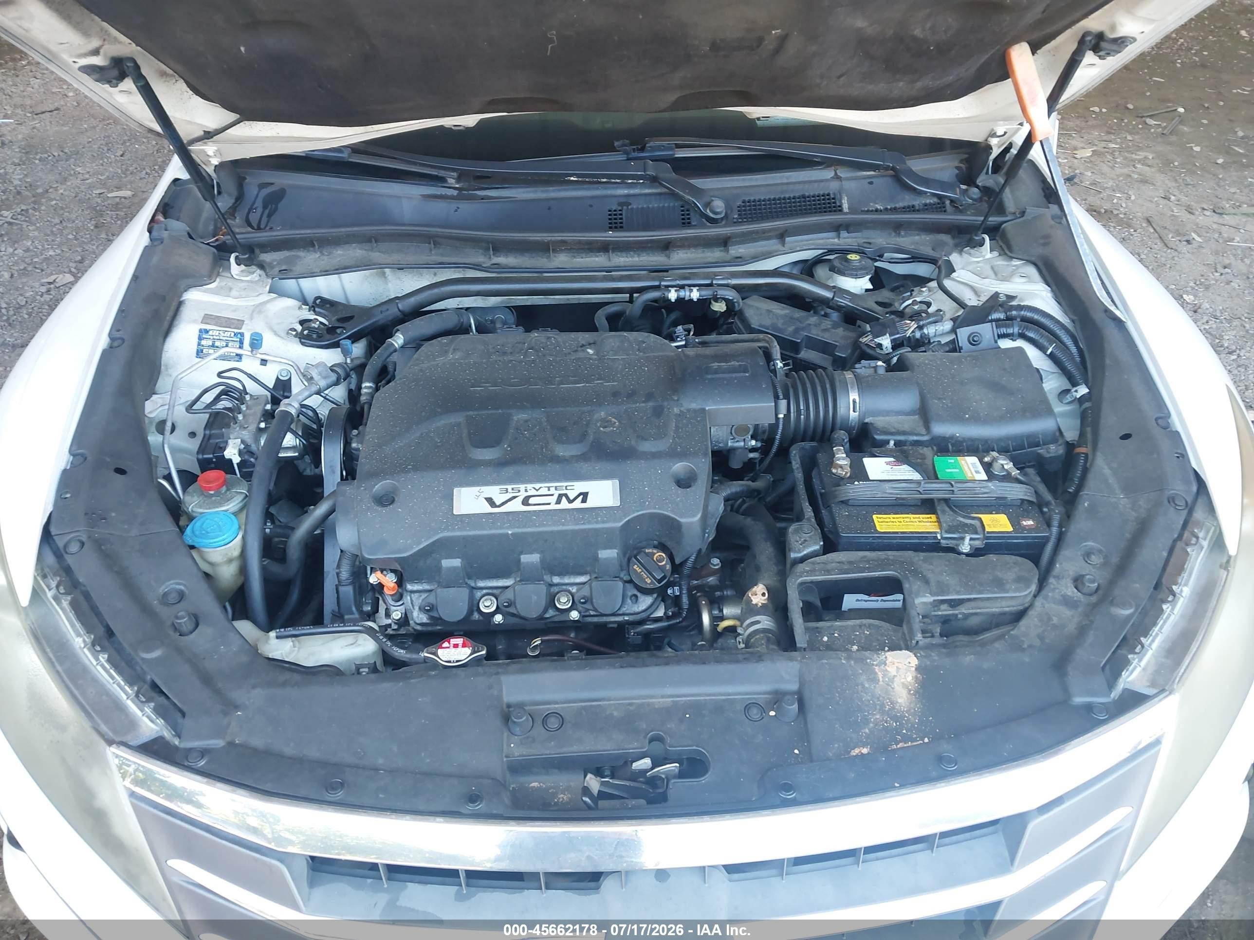 2011 Honda Accord Crosstour Ex-l Белый vin: 5J6TF1H58BL000714