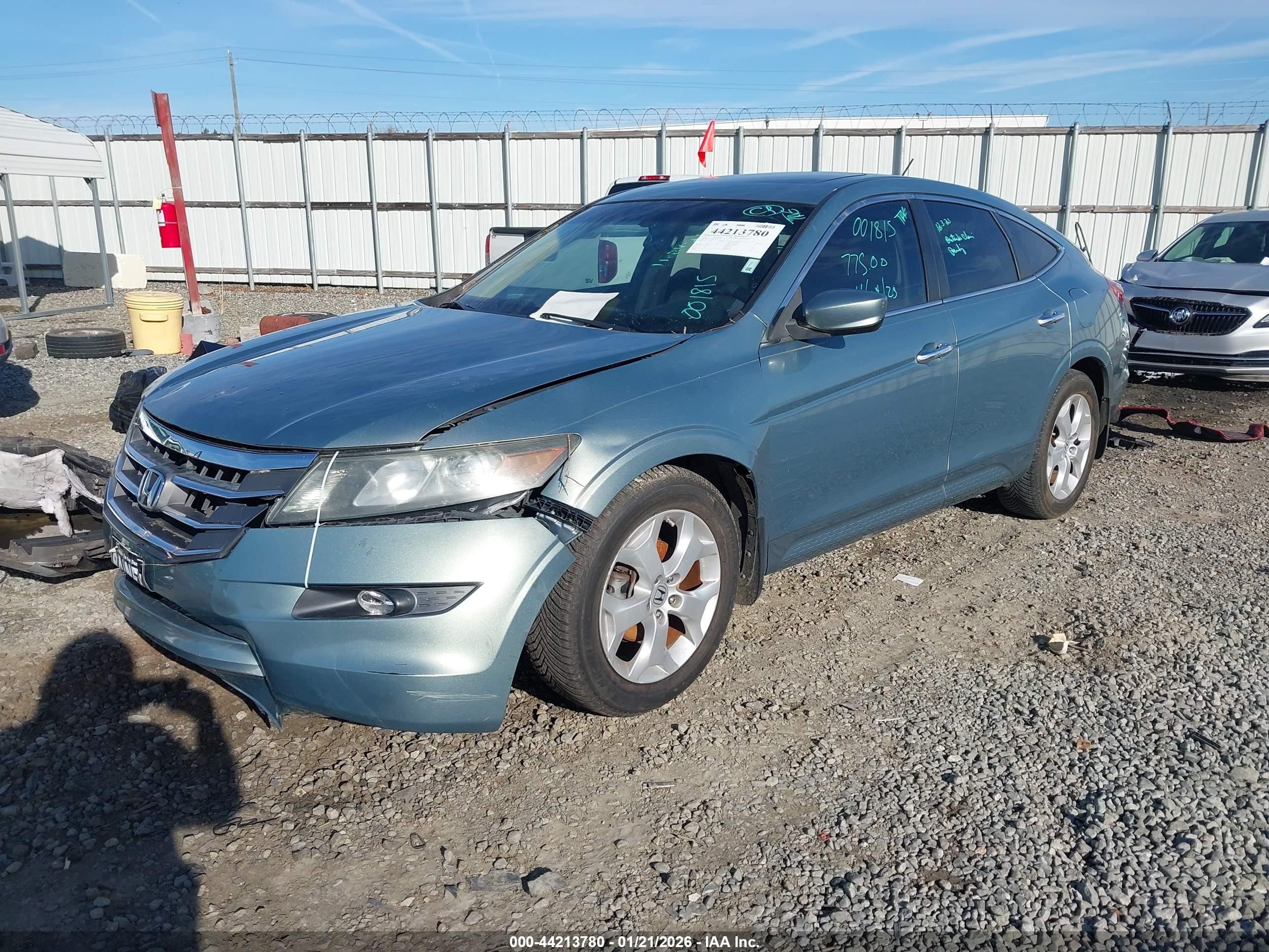 2011 Honda Accord Crosstour Ex-l Light Blue vin: 5J6TF1H58BL001815