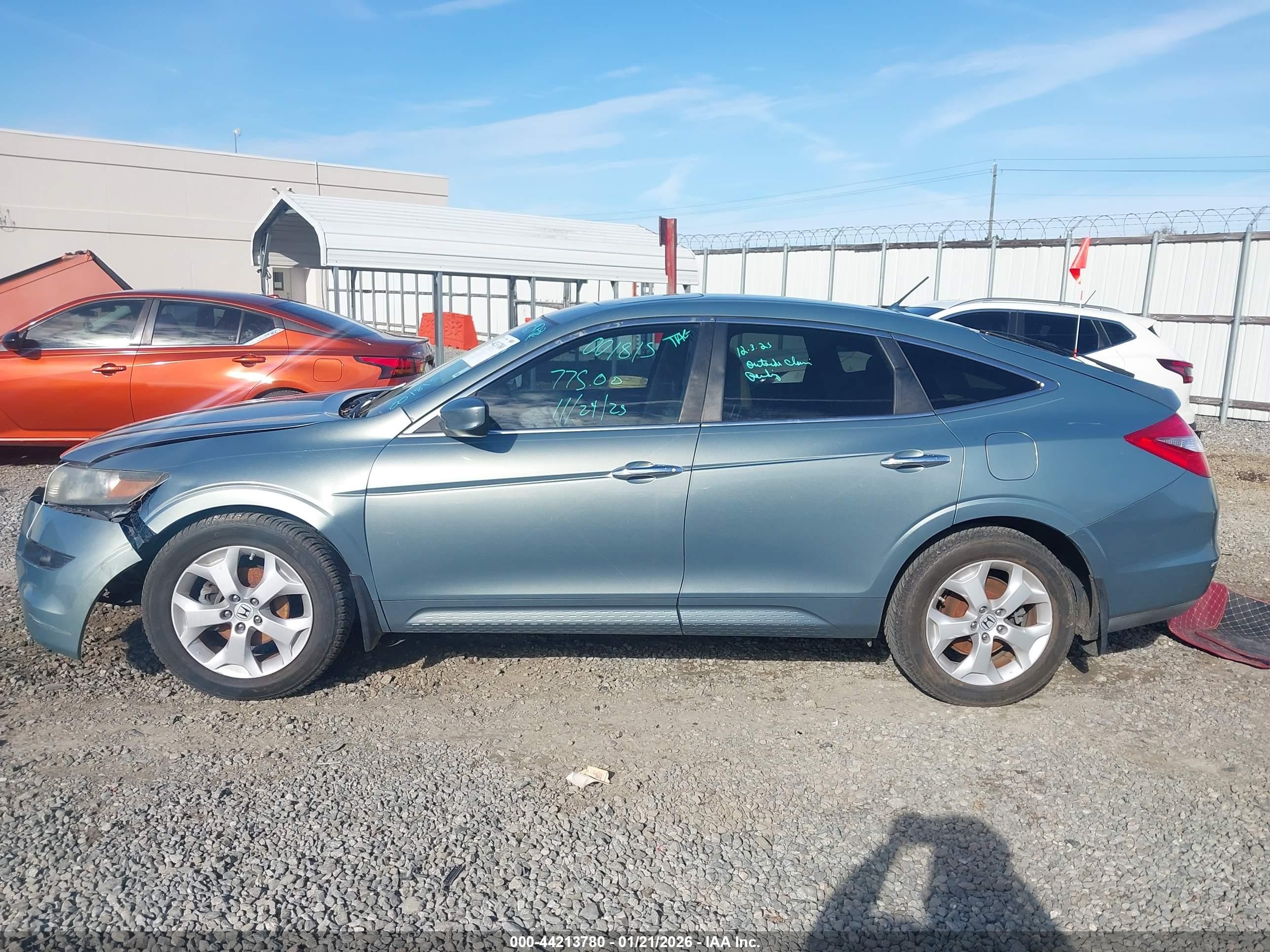 2011 Honda Accord Crosstour Ex-l Light Blue vin: 5J6TF1H58BL001815