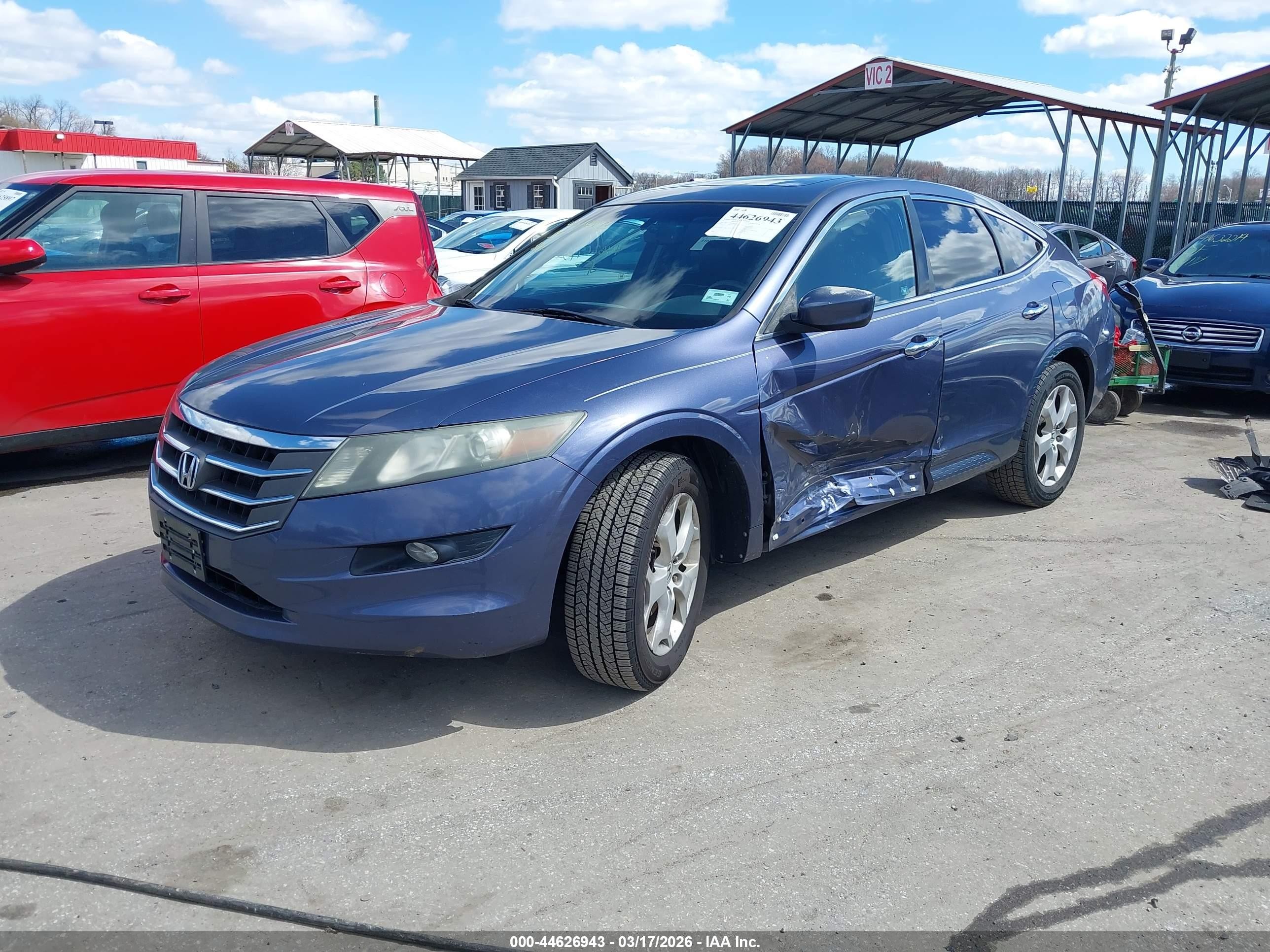 2012 Honda Crosstour Ex-l Blue vin: 5J6TF1H58CL000116