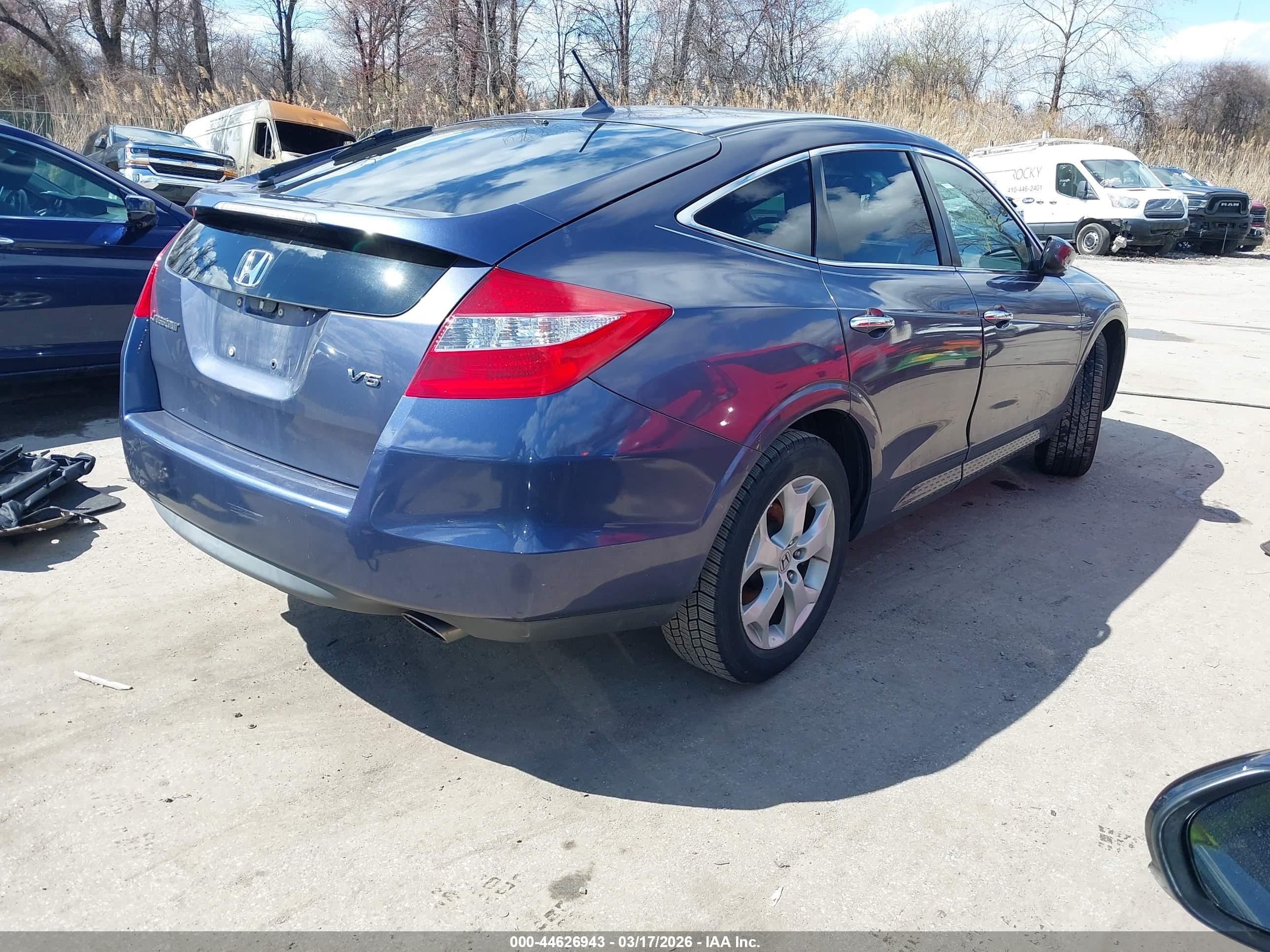 2012 Honda Crosstour Ex-l Blue vin: 5J6TF1H58CL000116