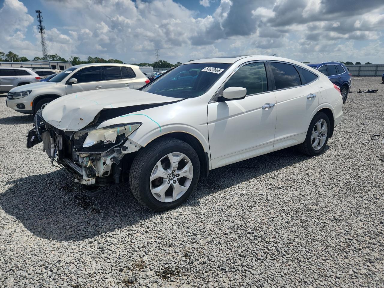 2012 Honda Crosstour Exl White vin: 5J6TF1H58CL000830