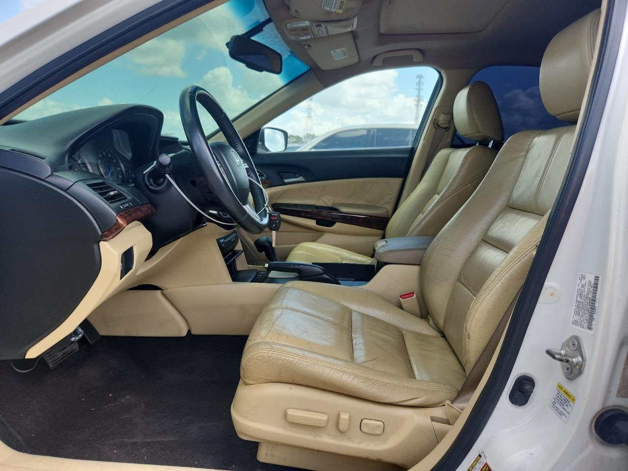 2012 Honda Crosstour Exl White vin: 5J6TF1H58CL000830