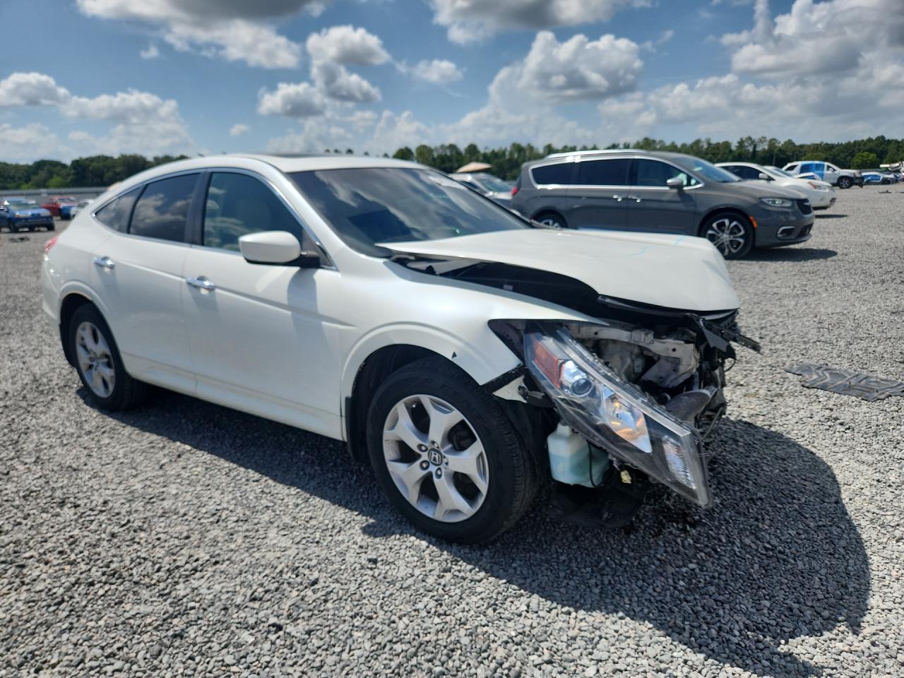 2012 Honda Crosstour Exl White vin: 5J6TF1H58CL000830