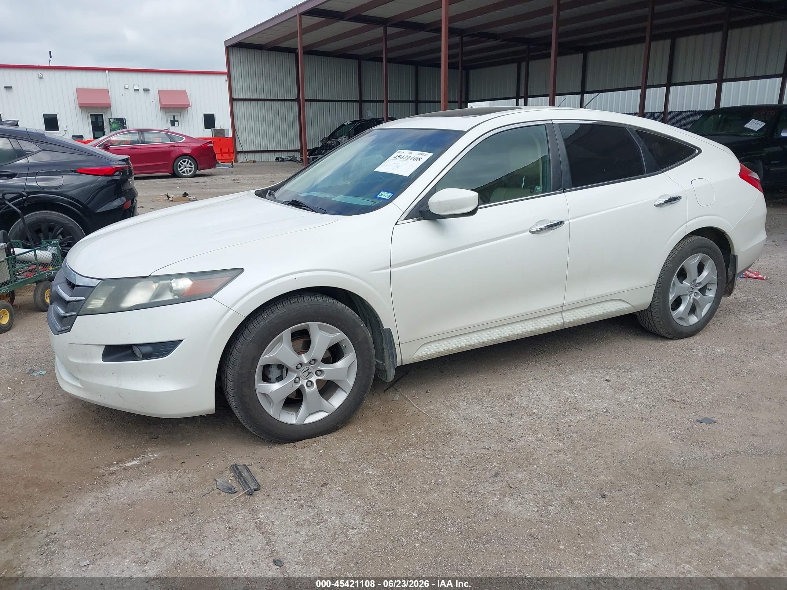 2012 Honda Crosstour Ex-l White vin: 5J6TF1H58CL002755