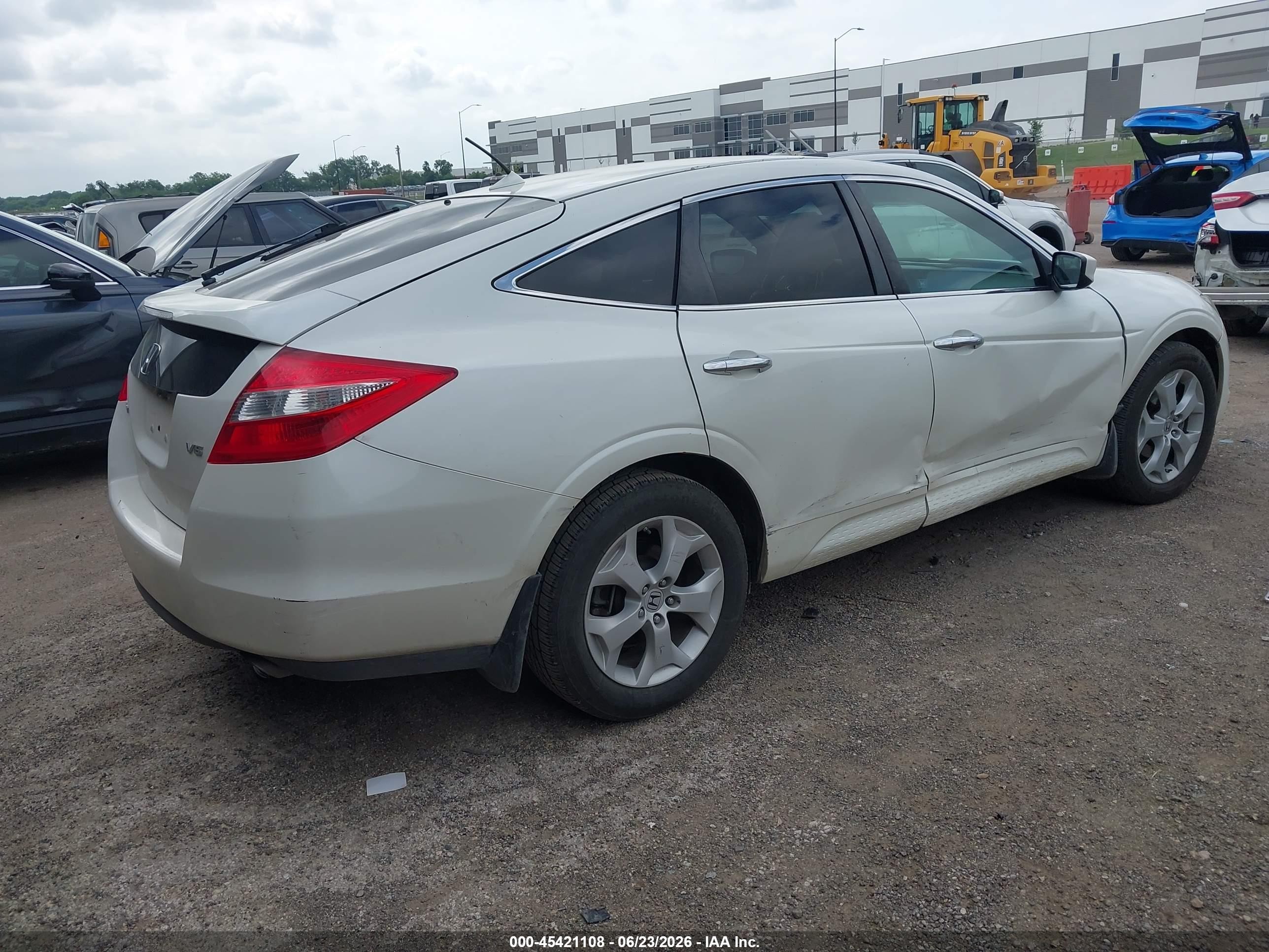 2012 Honda Crosstour Ex-l White vin: 5J6TF1H58CL002755