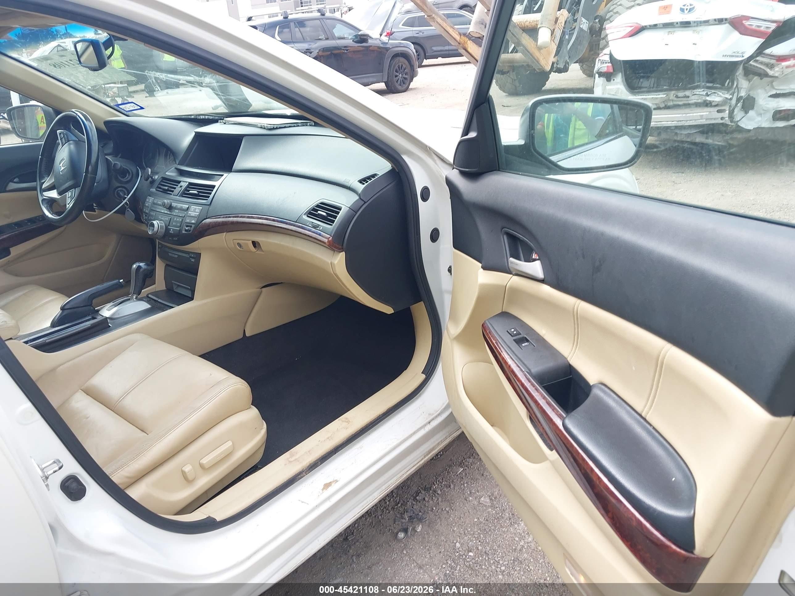 2012 Honda Crosstour Ex-l White vin: 5J6TF1H58CL002755