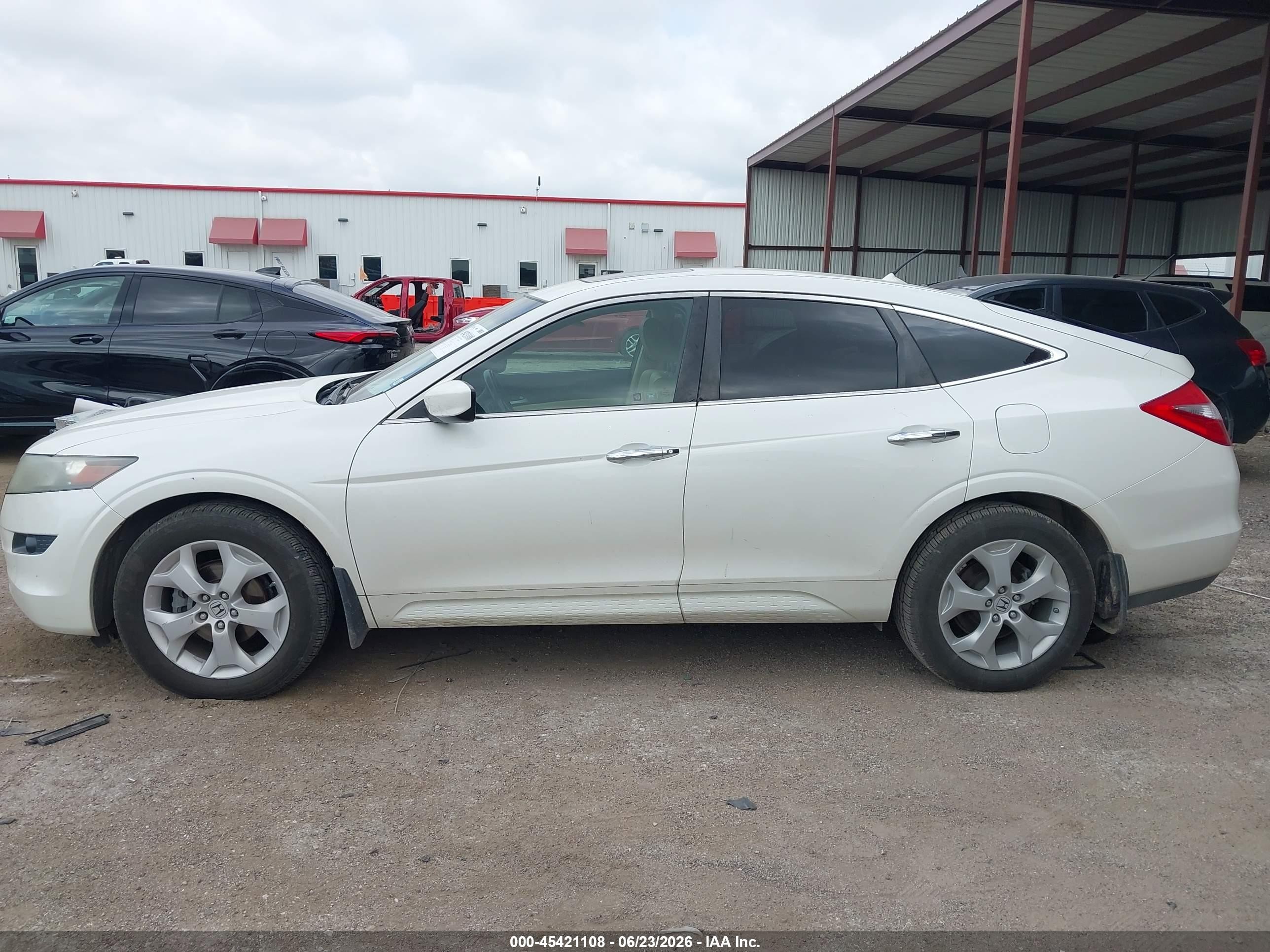 2012 Honda Crosstour Ex-l White vin: 5J6TF1H58CL002755