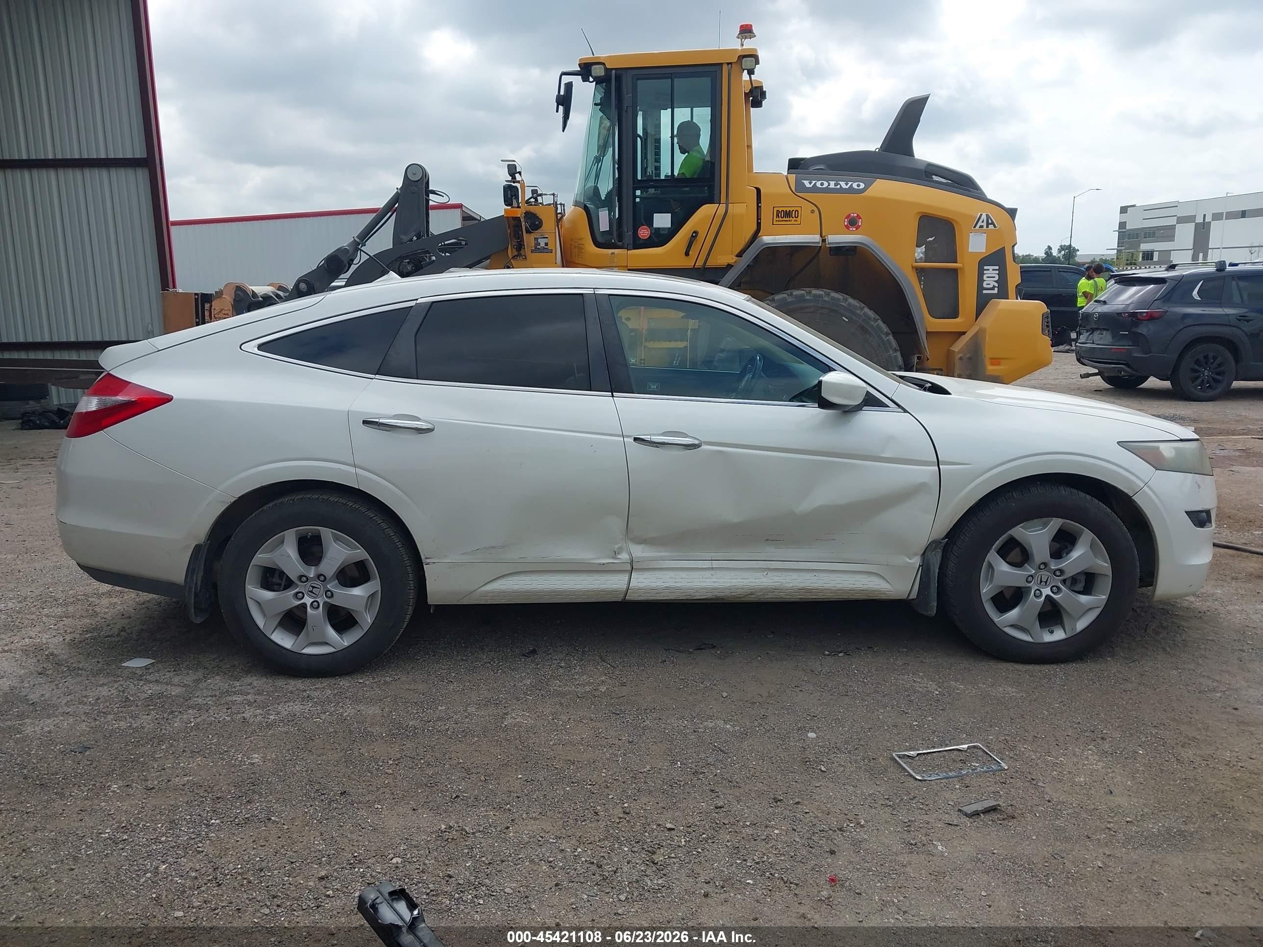 2012 Honda Crosstour Ex-l White vin: 5J6TF1H58CL002755