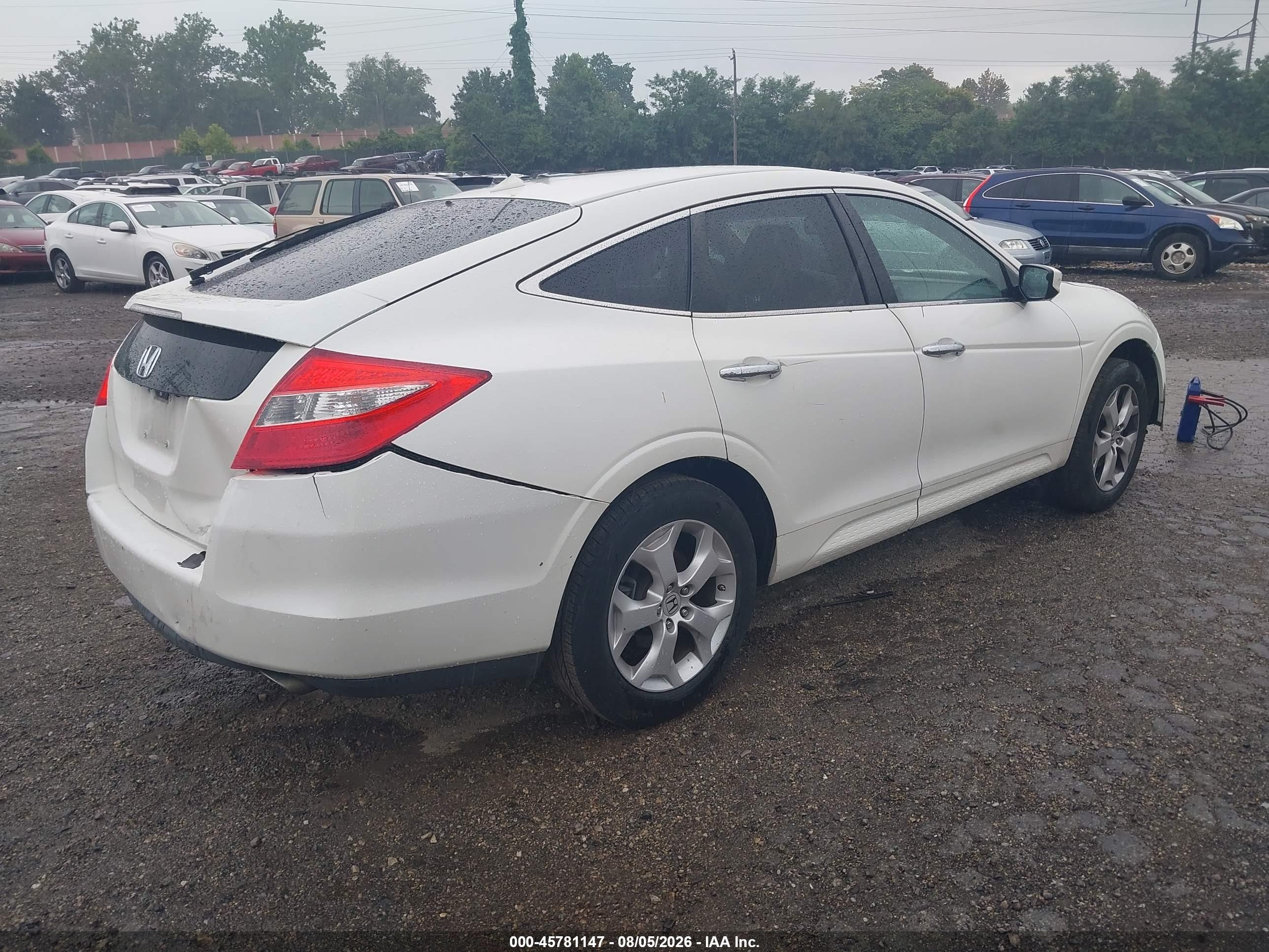 2012 Honda Crosstour Ex-l White vin: 5J6TF1H58CL006868