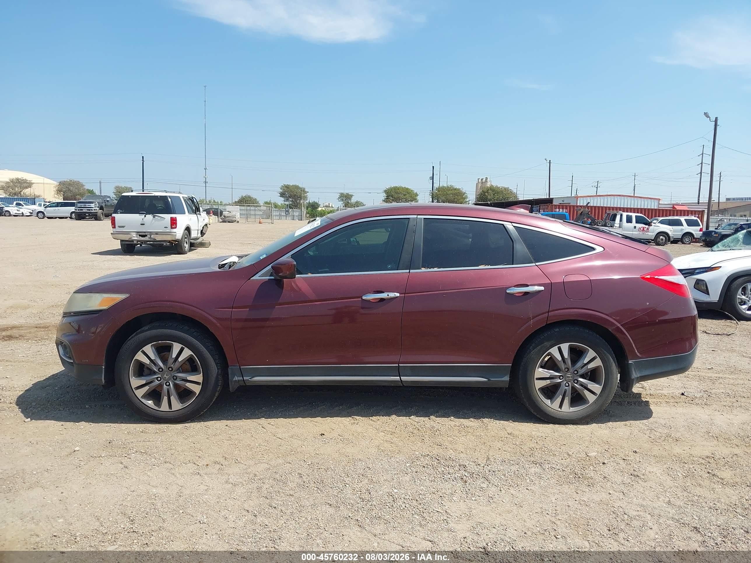 2014 Honda Crosstour Ex-l V6 Красный vin: 5J6TF1H58EL000913