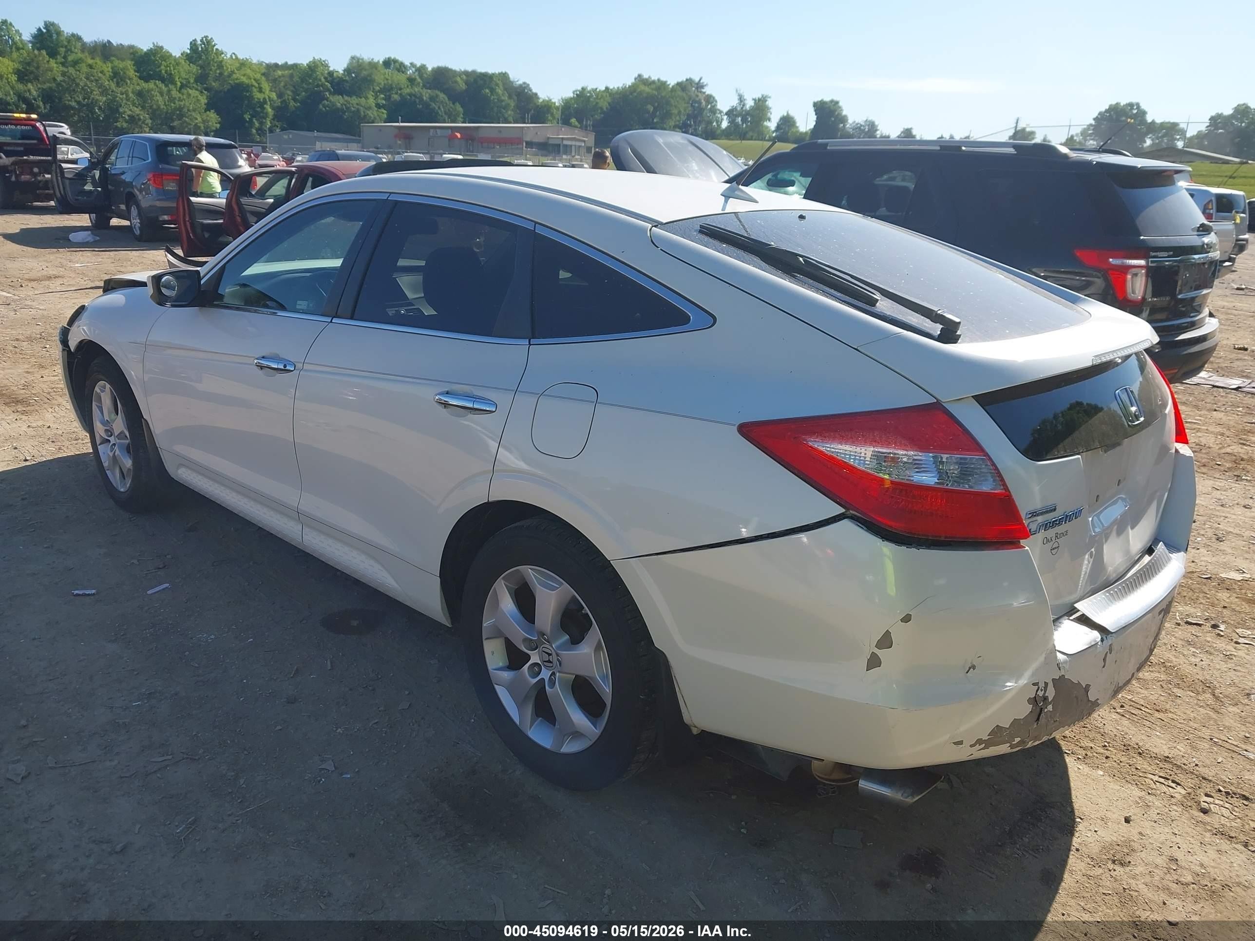 2010 Honda Accord Crosstour Ex-l White vin: 5J6TF1H59AL002387
