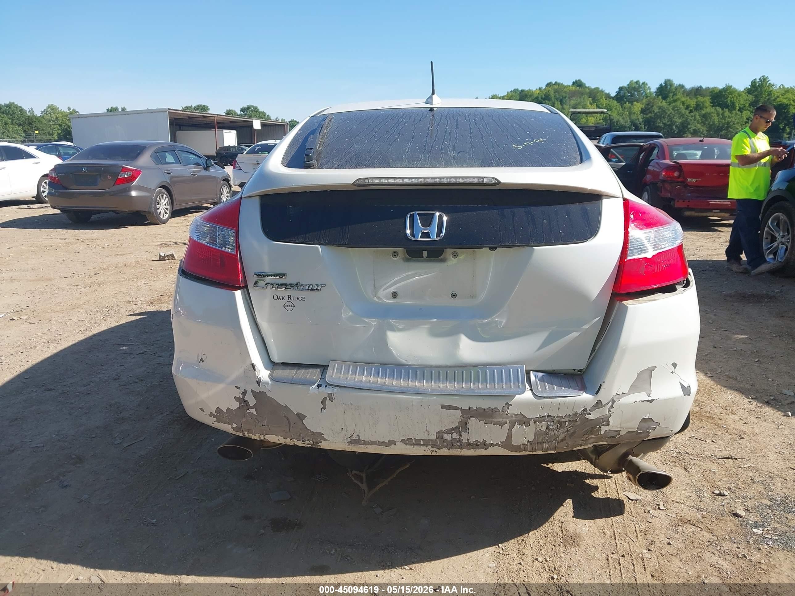 2010 Honda Accord Crosstour Ex-l White vin: 5J6TF1H59AL002387