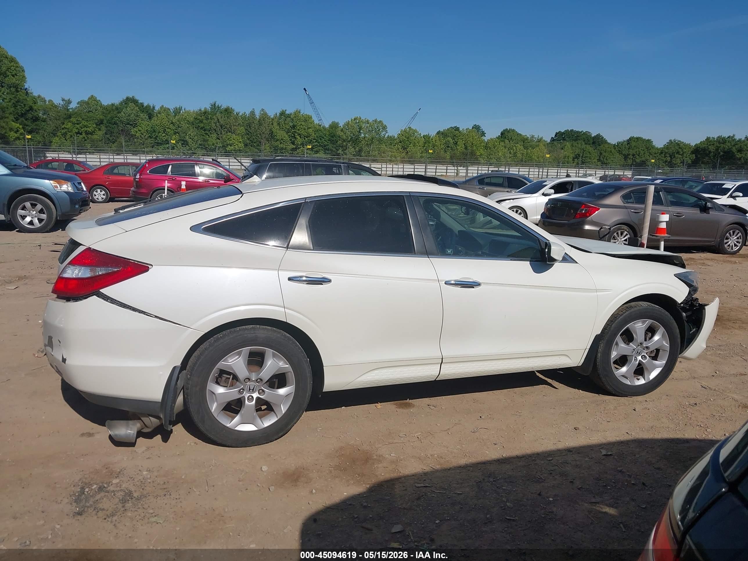 2010 Honda Accord Crosstour Ex-l White vin: 5J6TF1H59AL002387