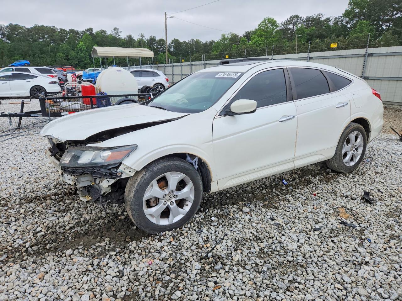 2010 Honda Accord Crosstour Exl White vin: 5J6TF1H59AL010117
