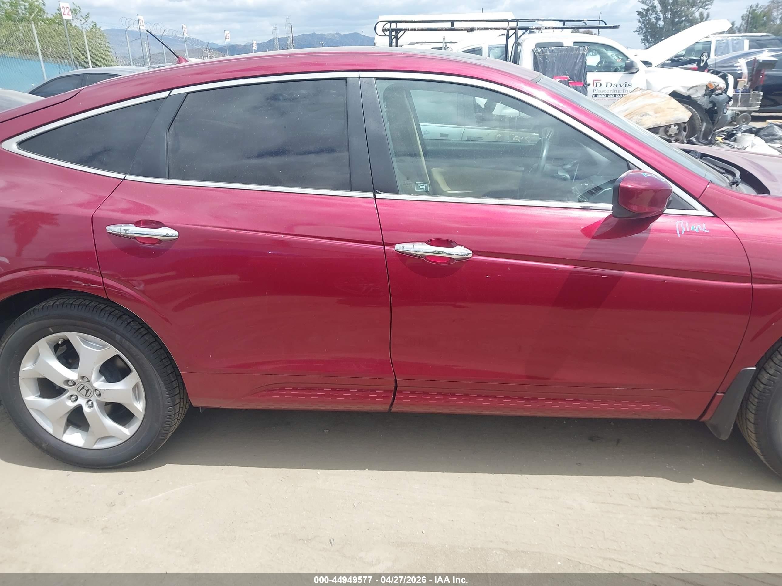 2010 Honda Accord Crosstour Ex-l Red vin: 5J6TF1H59AL014930