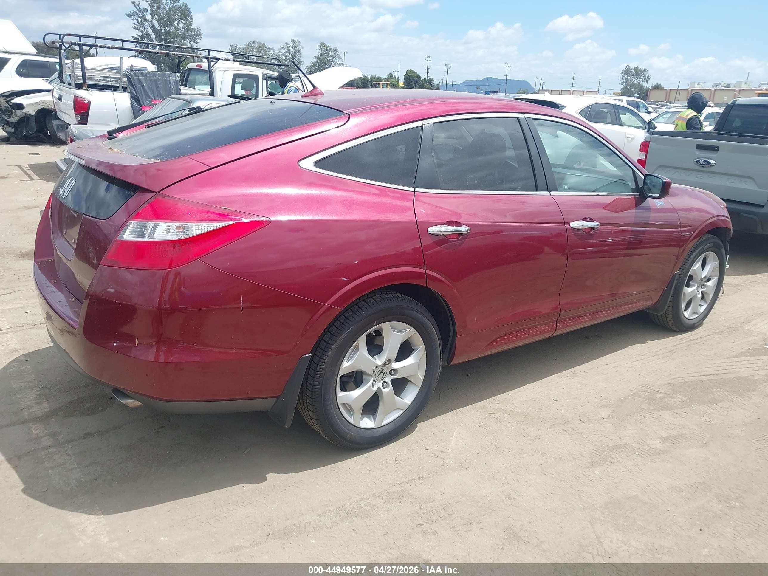 2010 Honda Accord Crosstour Ex-l Red vin: 5J6TF1H59AL014930
