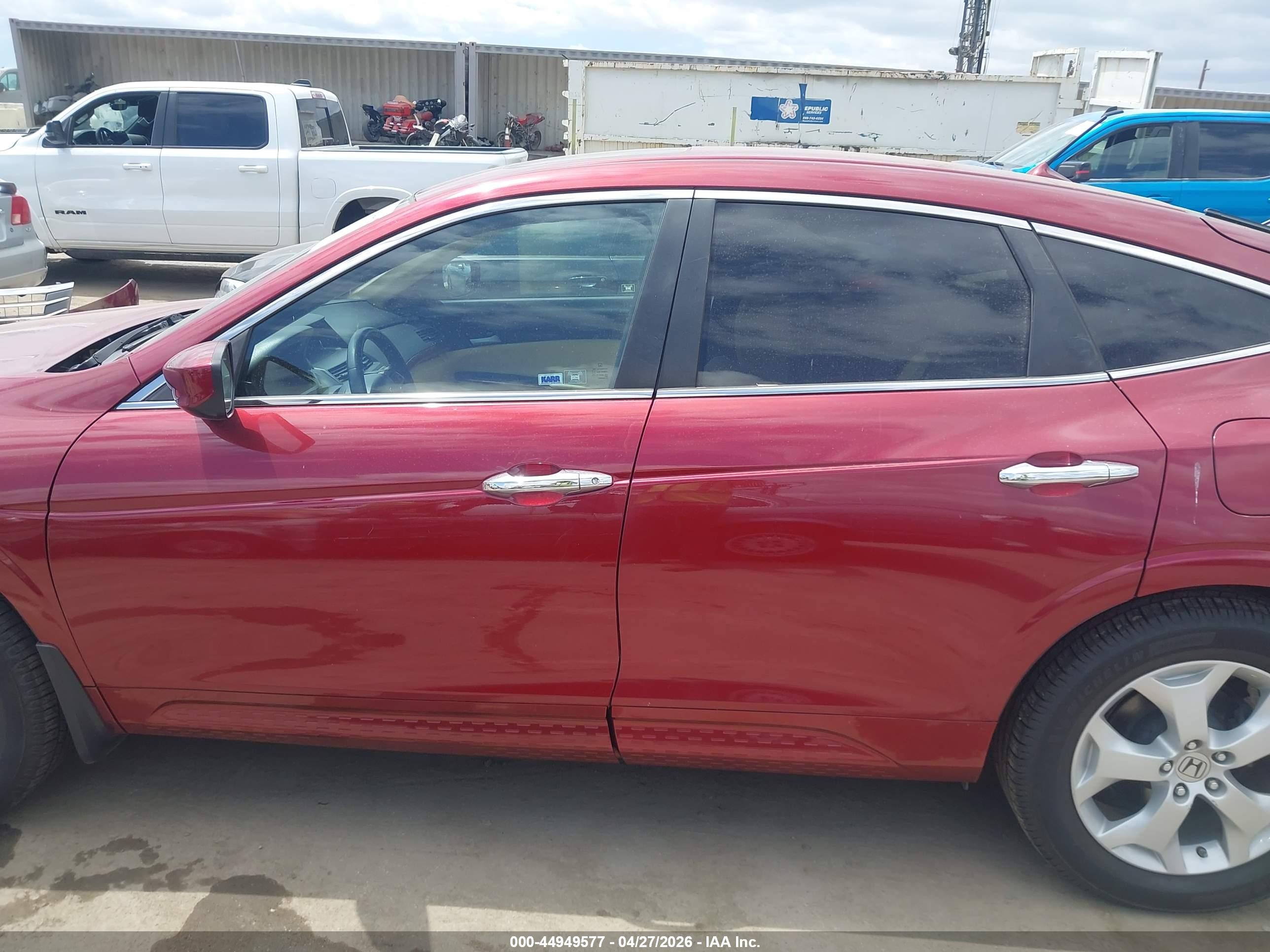 2010 Honda Accord Crosstour Ex-l Red vin: 5J6TF1H59AL014930