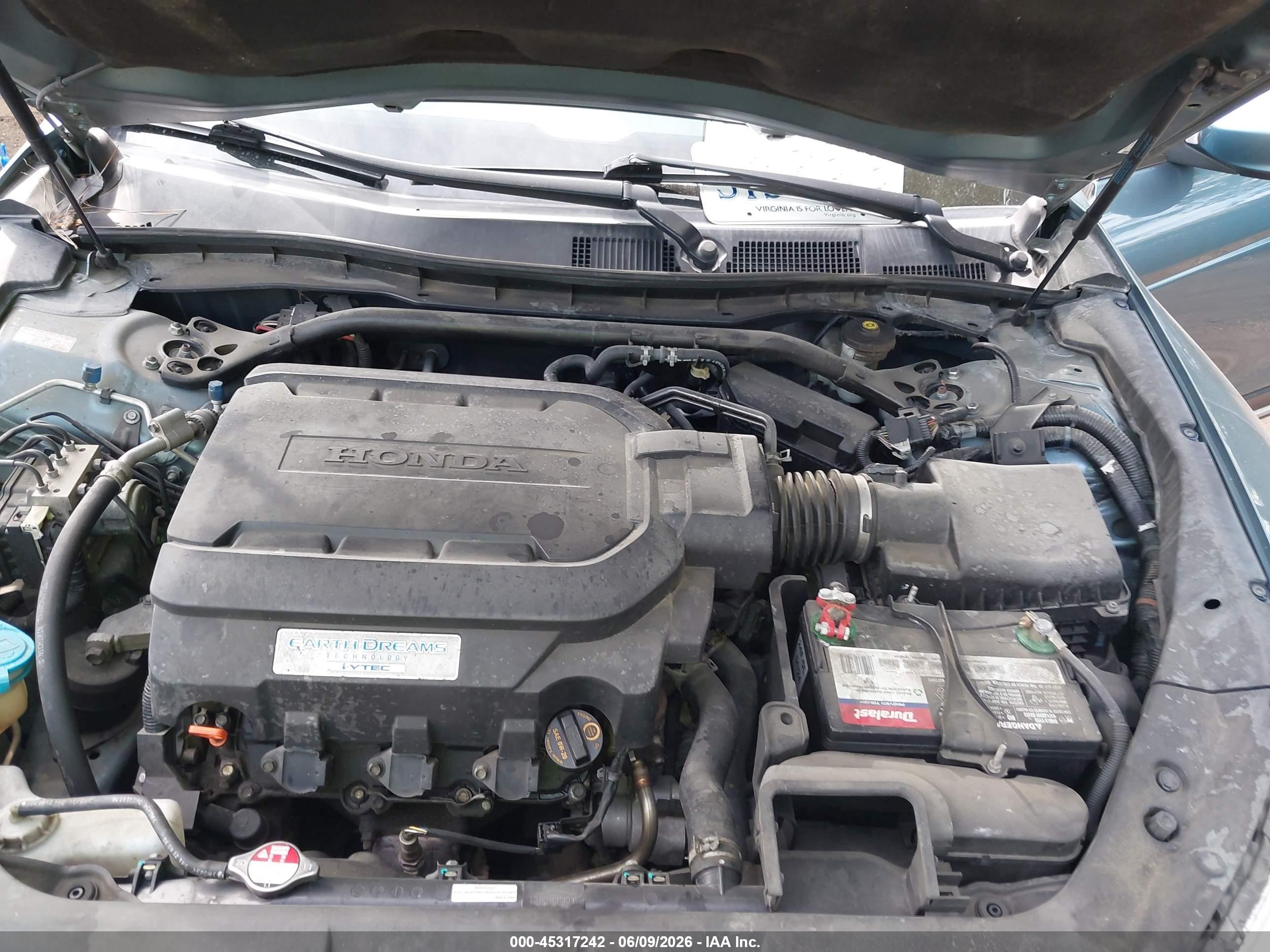 2013 Honda Crosstour Ex-l V6 Light Blue vin: 5J6TF1H59DL002717