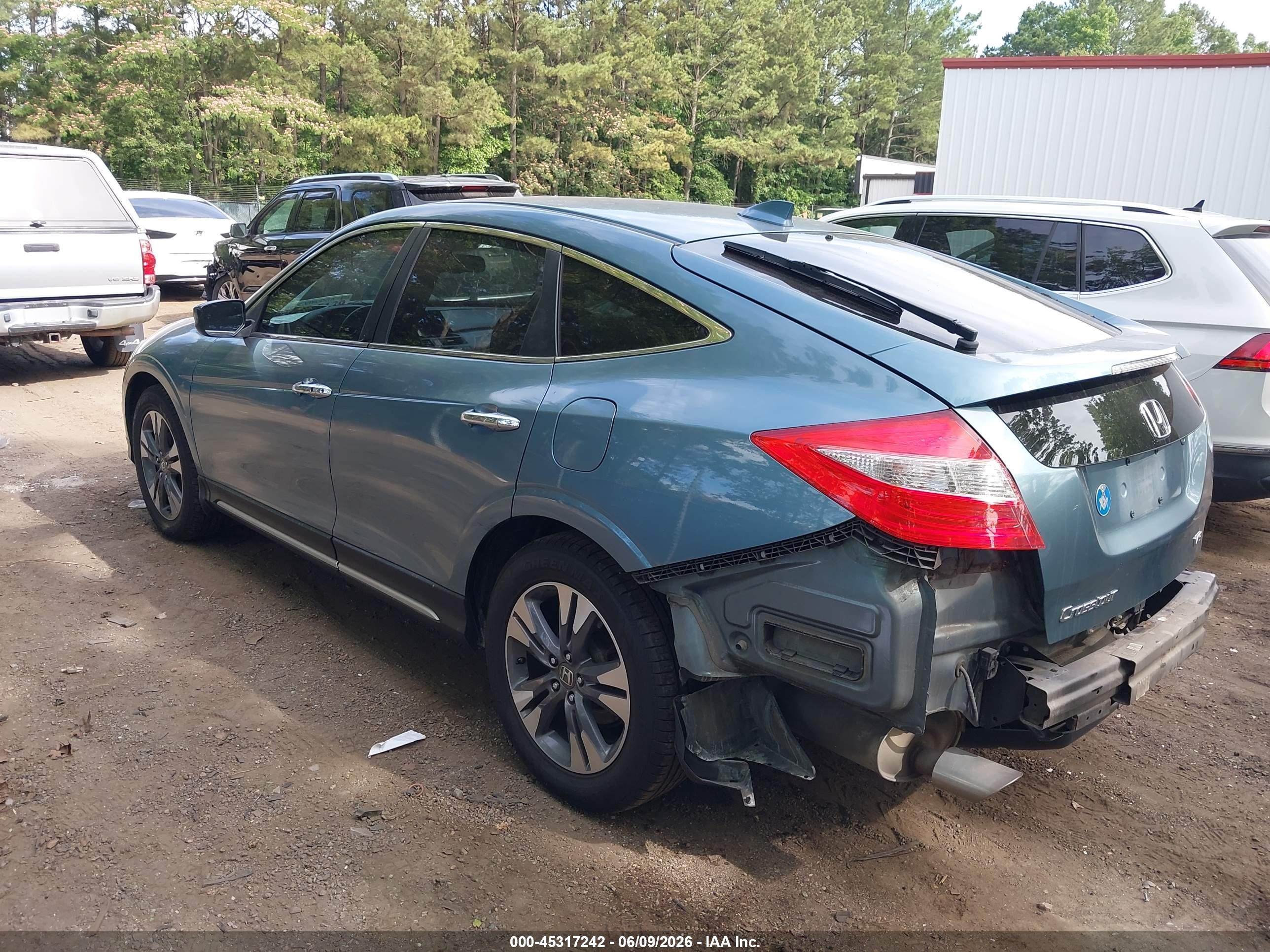 2013 Honda Crosstour Ex-l V6 Light Blue vin: 5J6TF1H59DL002717