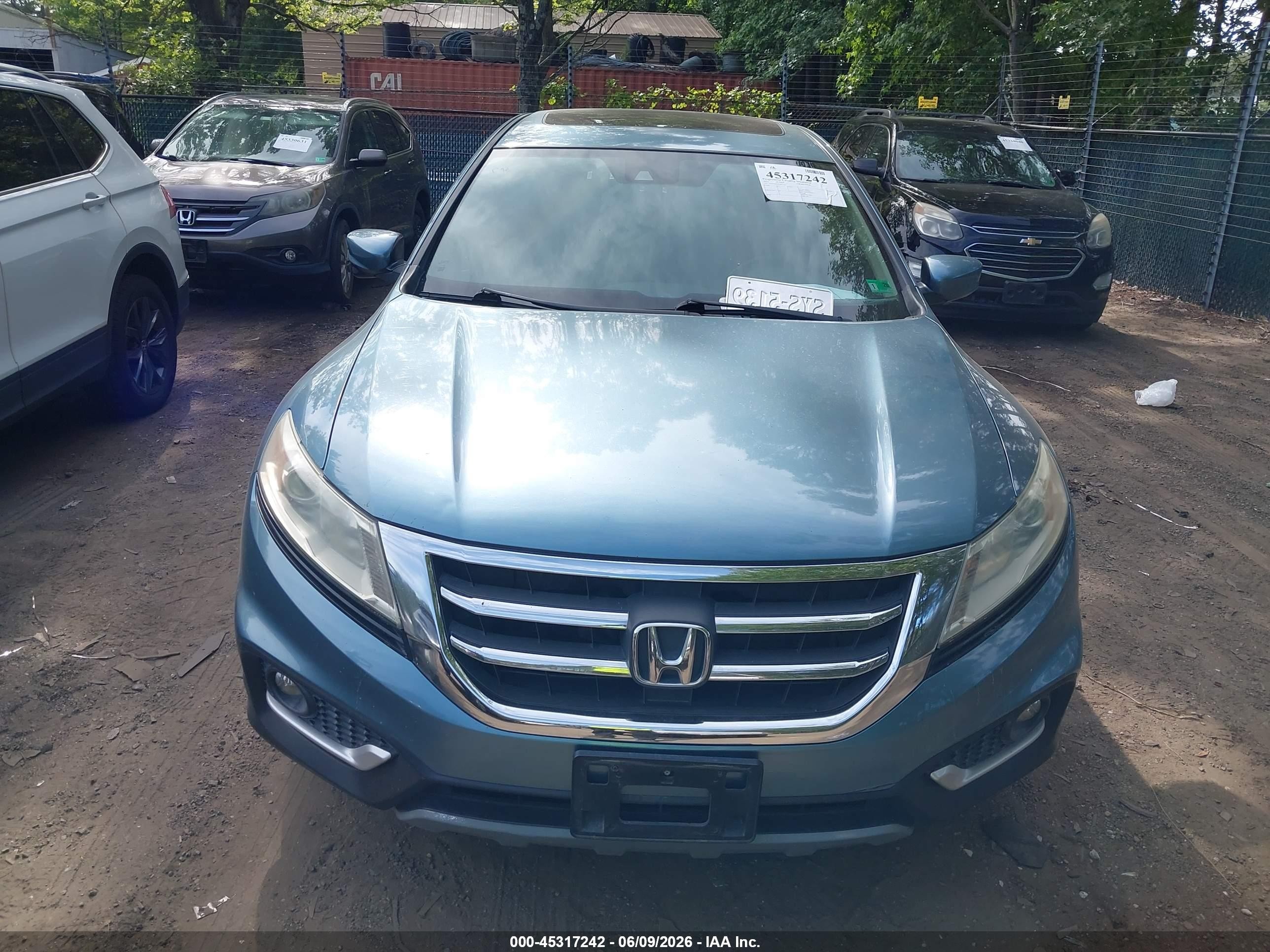 2013 Honda Crosstour Ex-l V6 Light Blue vin: 5J6TF1H59DL002717