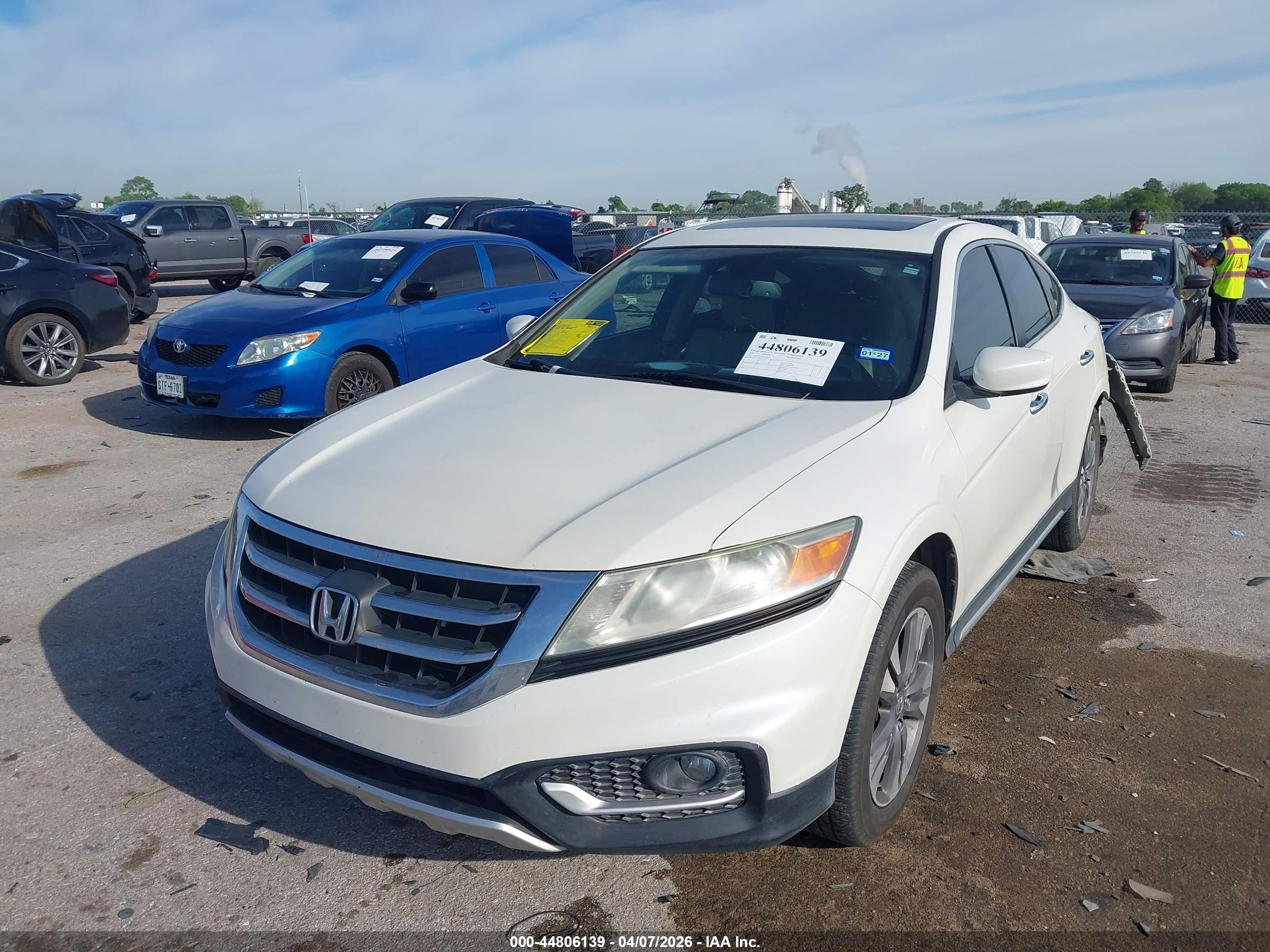 2014 Honda Crosstour Ex-l V6 Белый vin: 5J6TF1H59EL002296