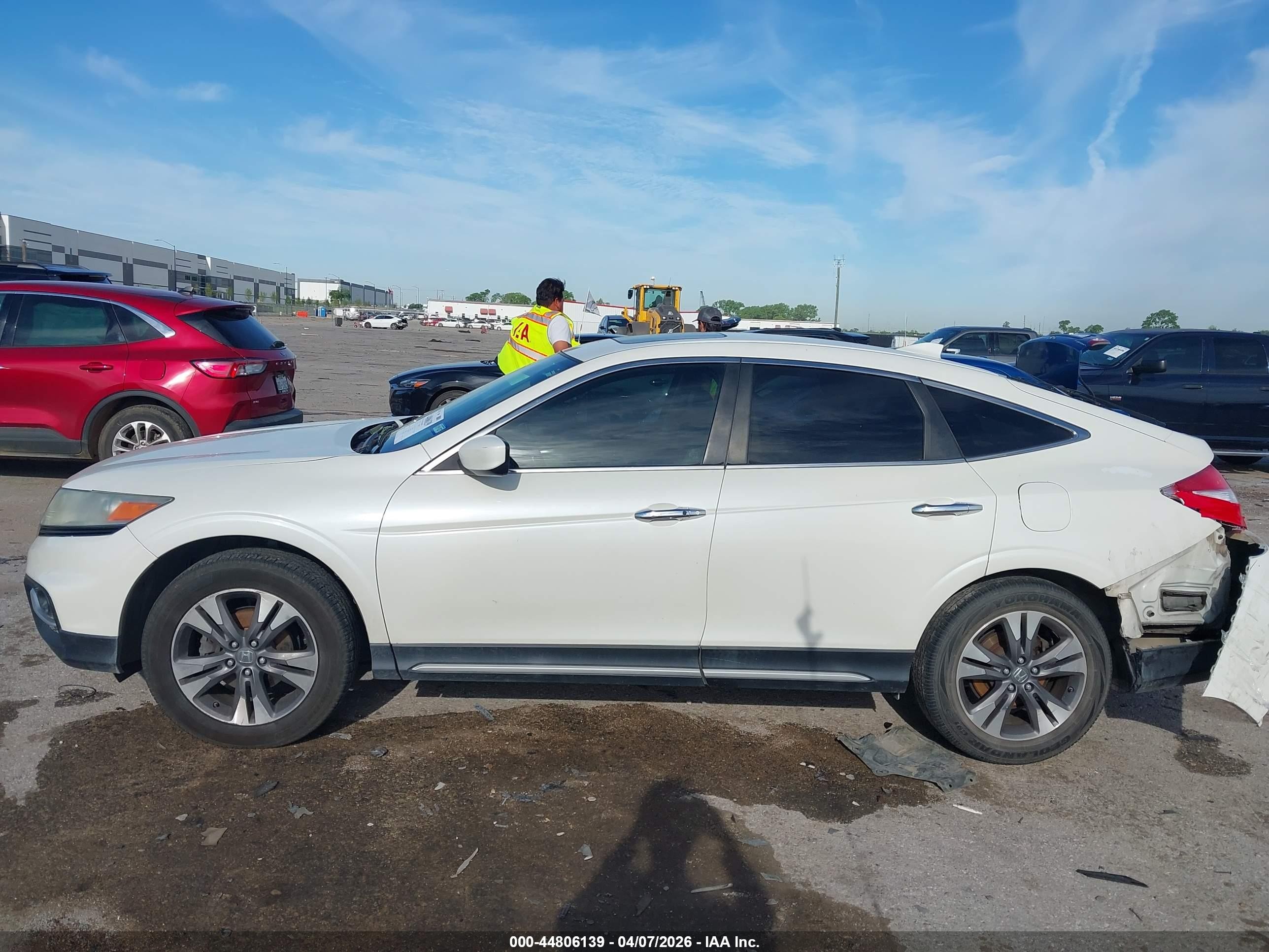 2014 Honda Crosstour Ex-l V6 Белый vin: 5J6TF1H59EL002296