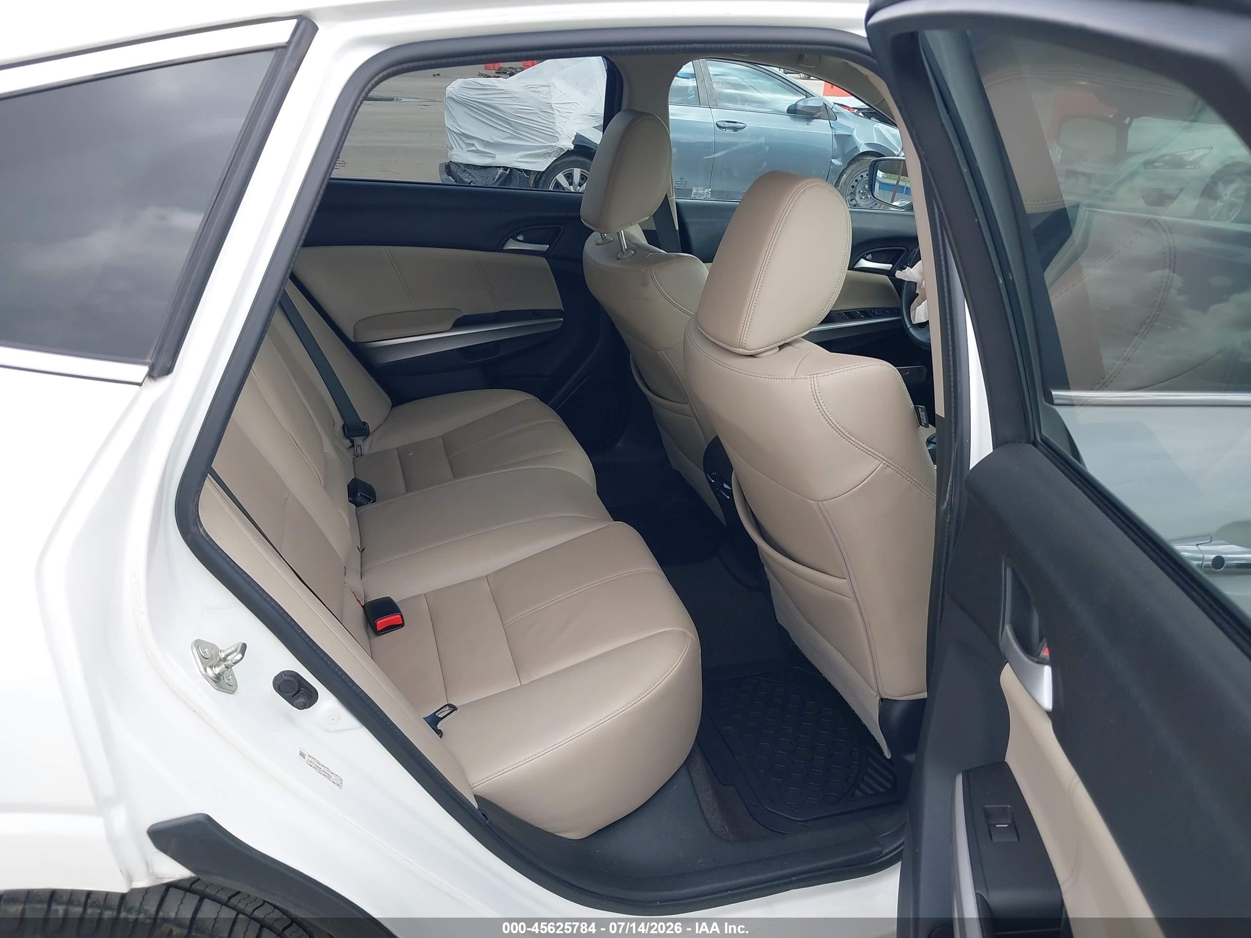 2015 Honda Crosstour Ex-l V6 White vin: 5J6TF1H59FL000906