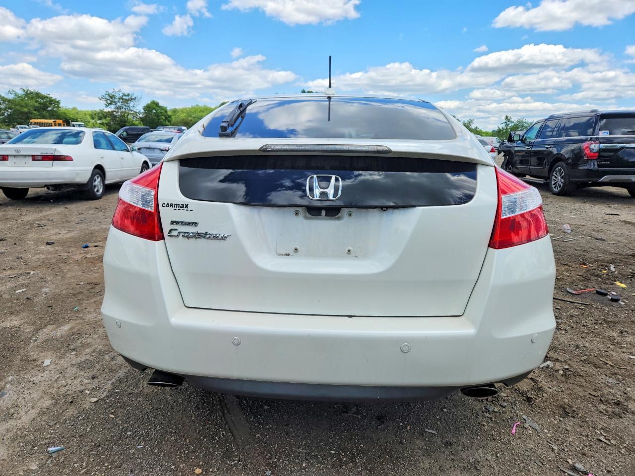 2010 Honda Accord Crosstour Exl White vin: 5J6TF1H5XAL008814