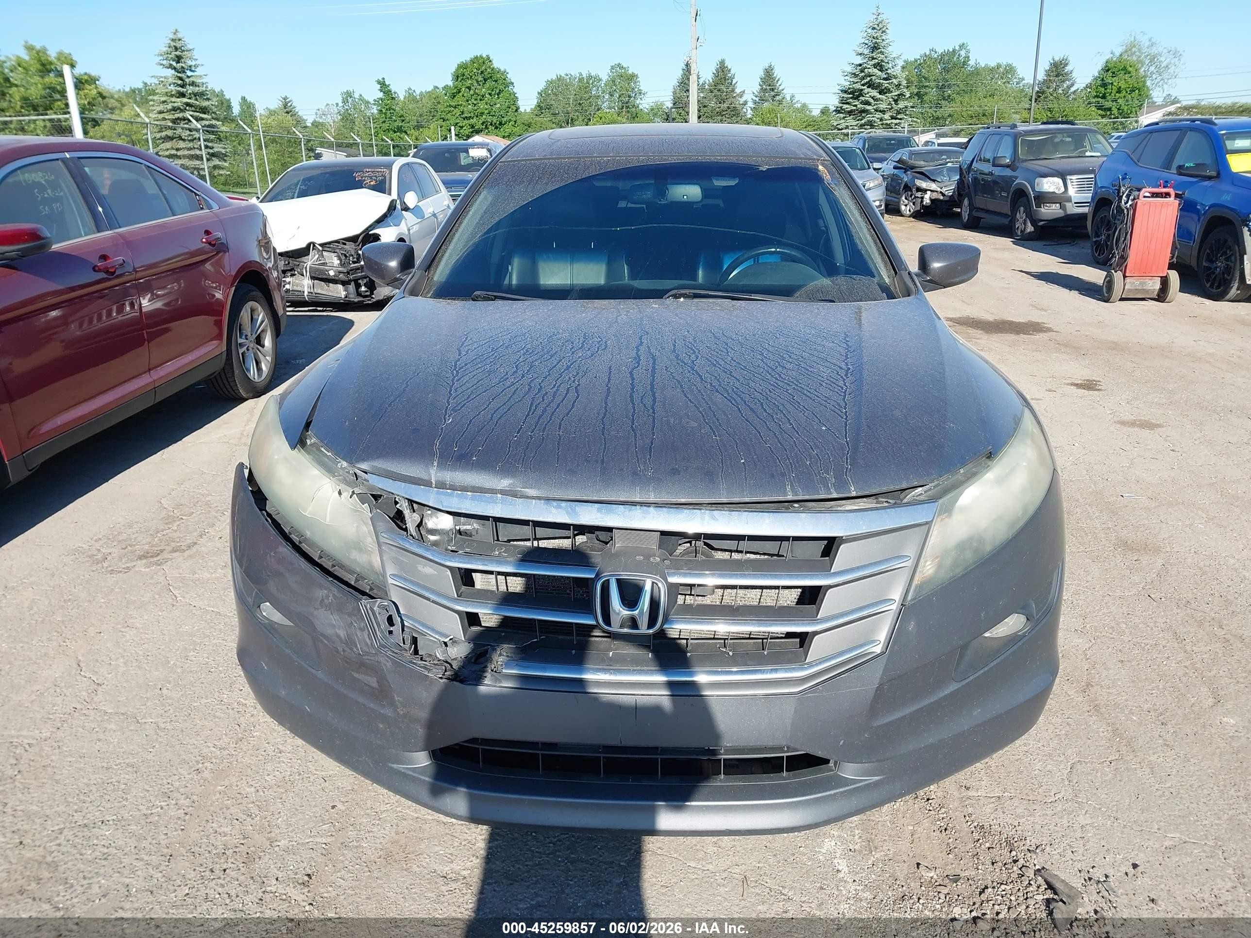 2010 Honda Accord Crosstour Ex-l Gray vin: 5J6TF1H5XAL014290